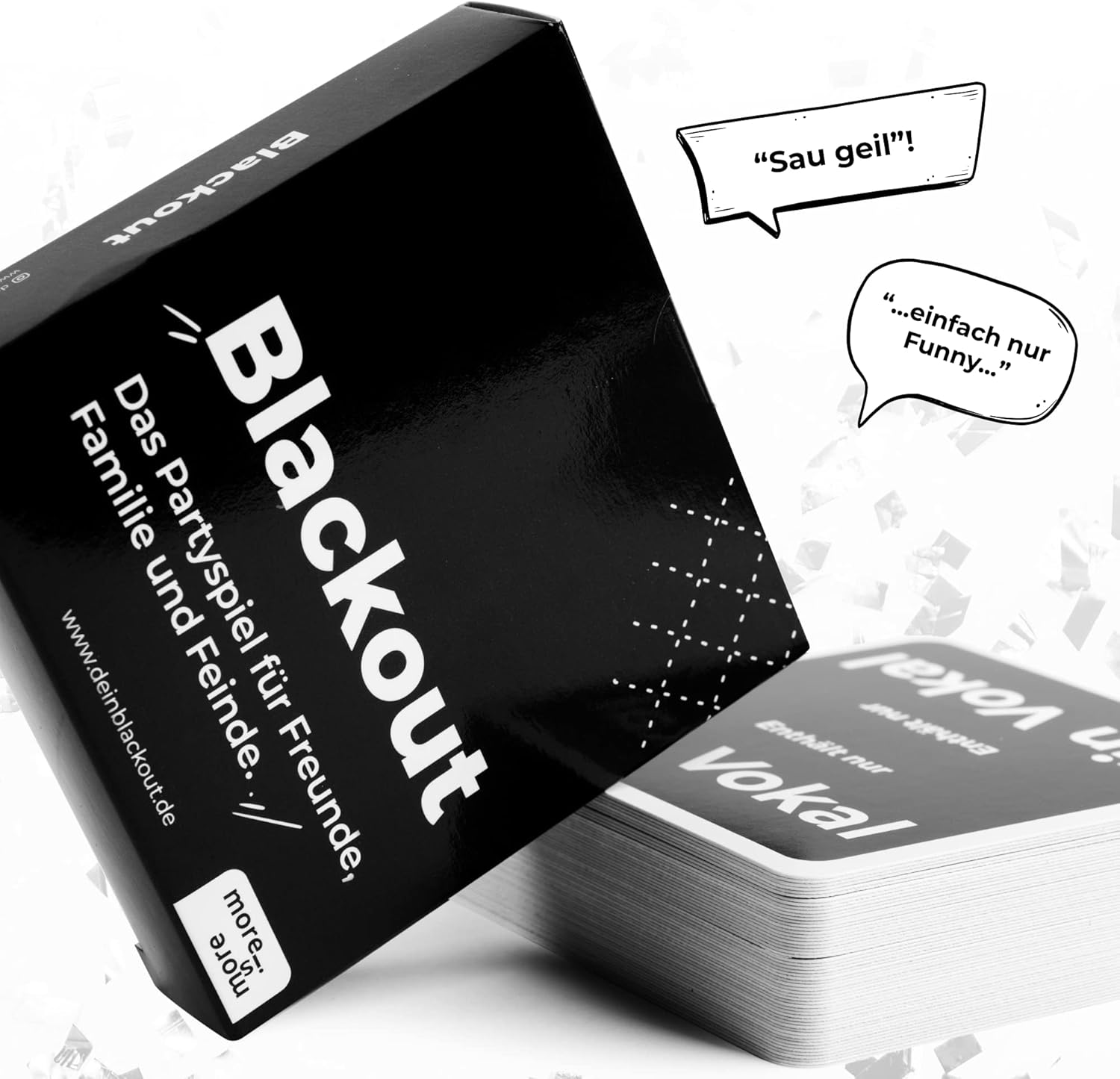 Thumbnail 4 de More is More Blackout Partyspiel 55 Karten 🎲