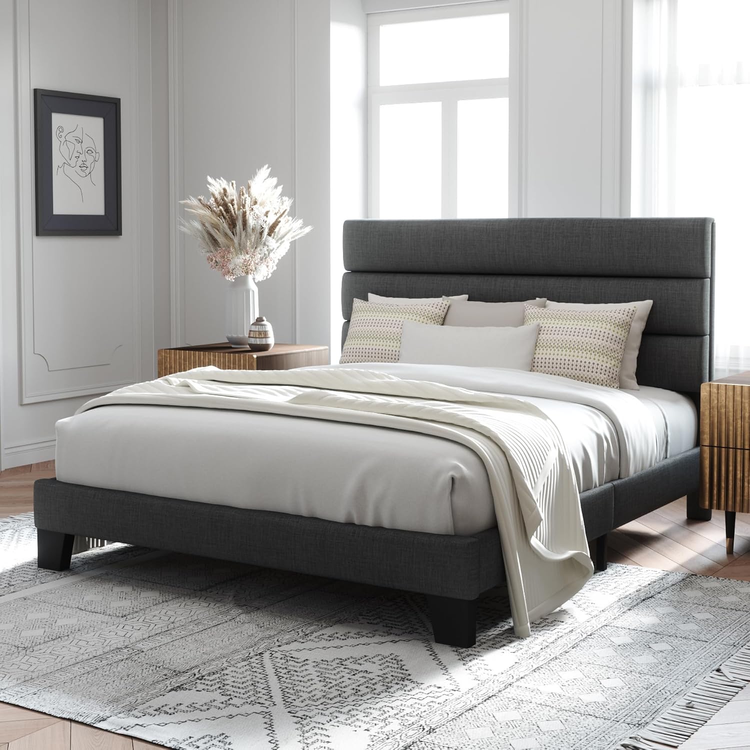 Detalle de Allewie Queen Platform Bed Frame