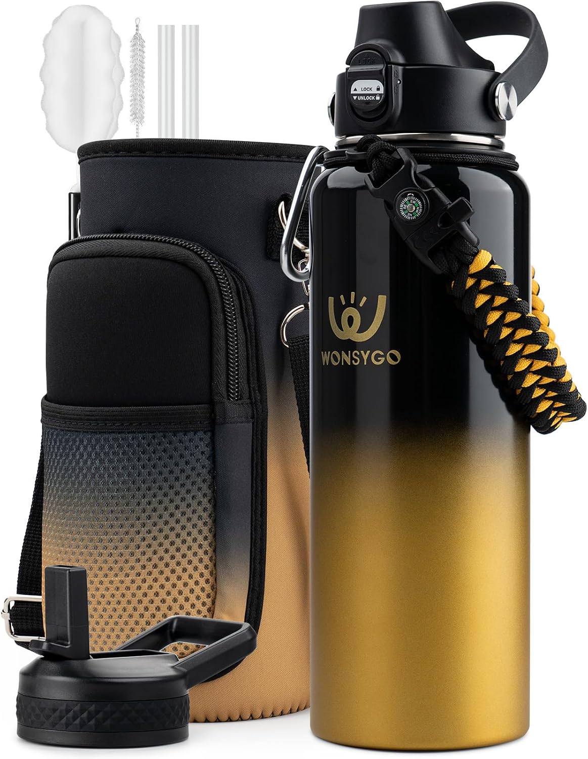 Detalle de WONSYGO Insulated Water Bottle 40 oz