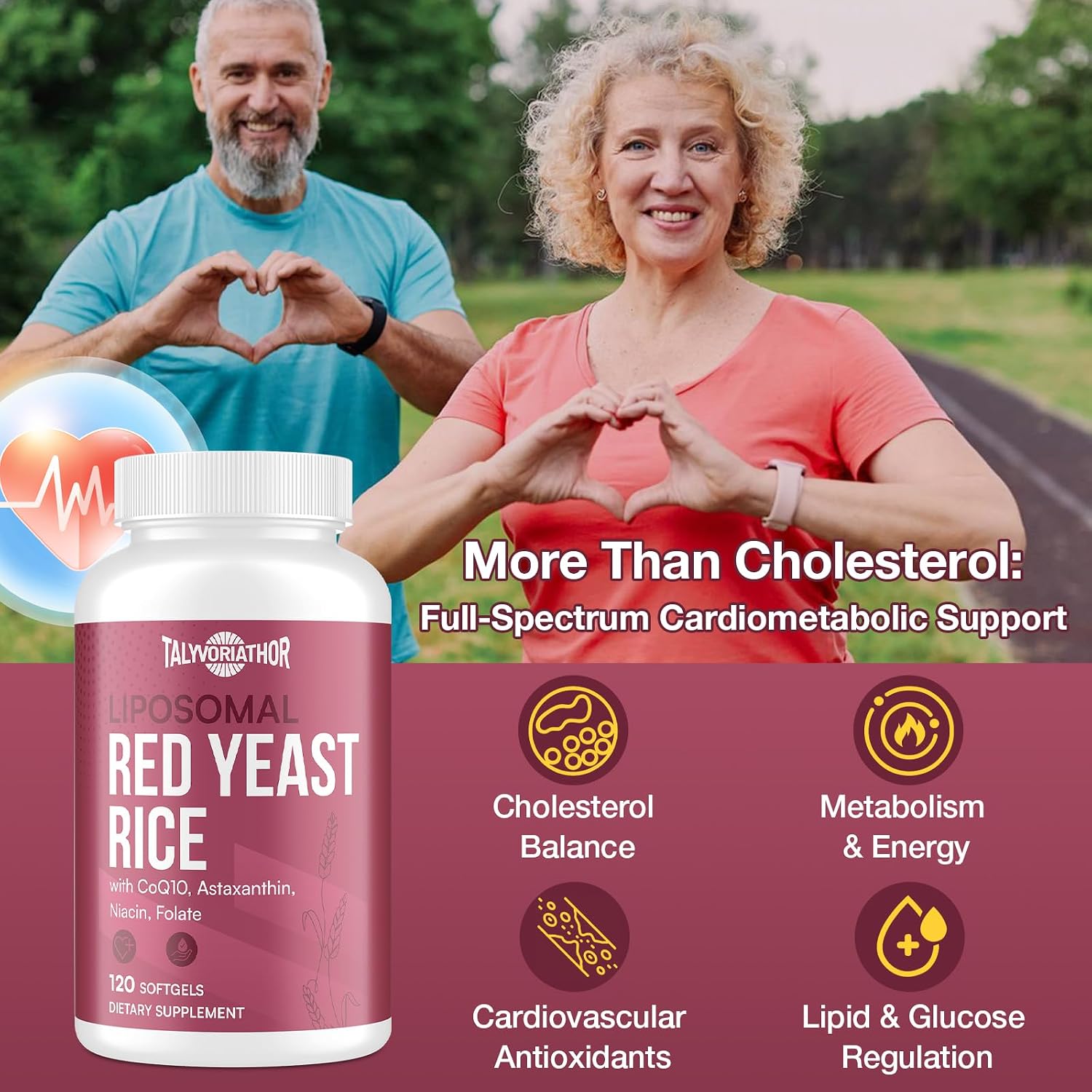 Thumbnail 5 de Talyvoriathor Red Yeast Rice Supplement 120 Softgels