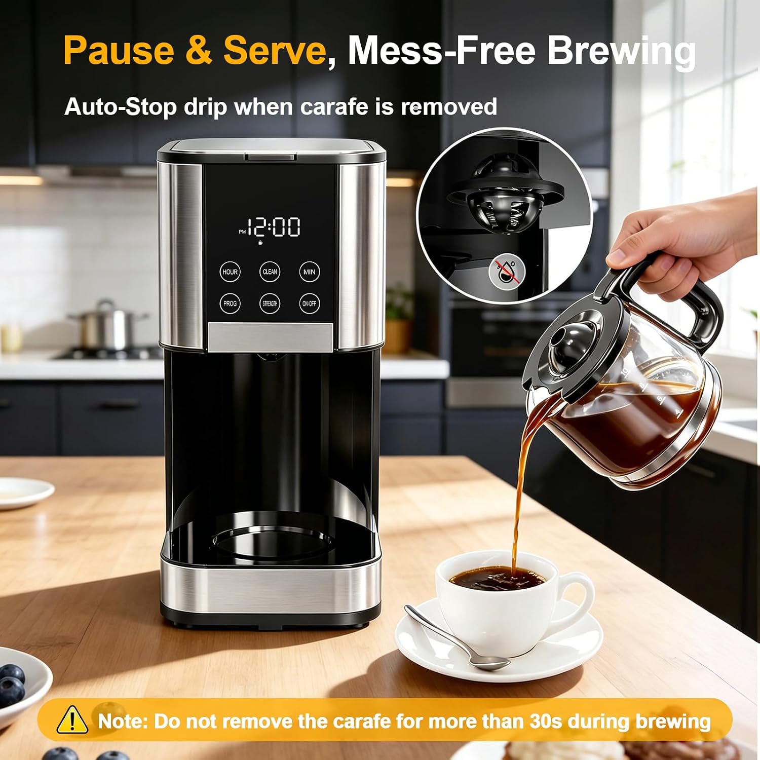 Detalle 1 de Programmable Coffee Maker, 10-Cup Capacity
