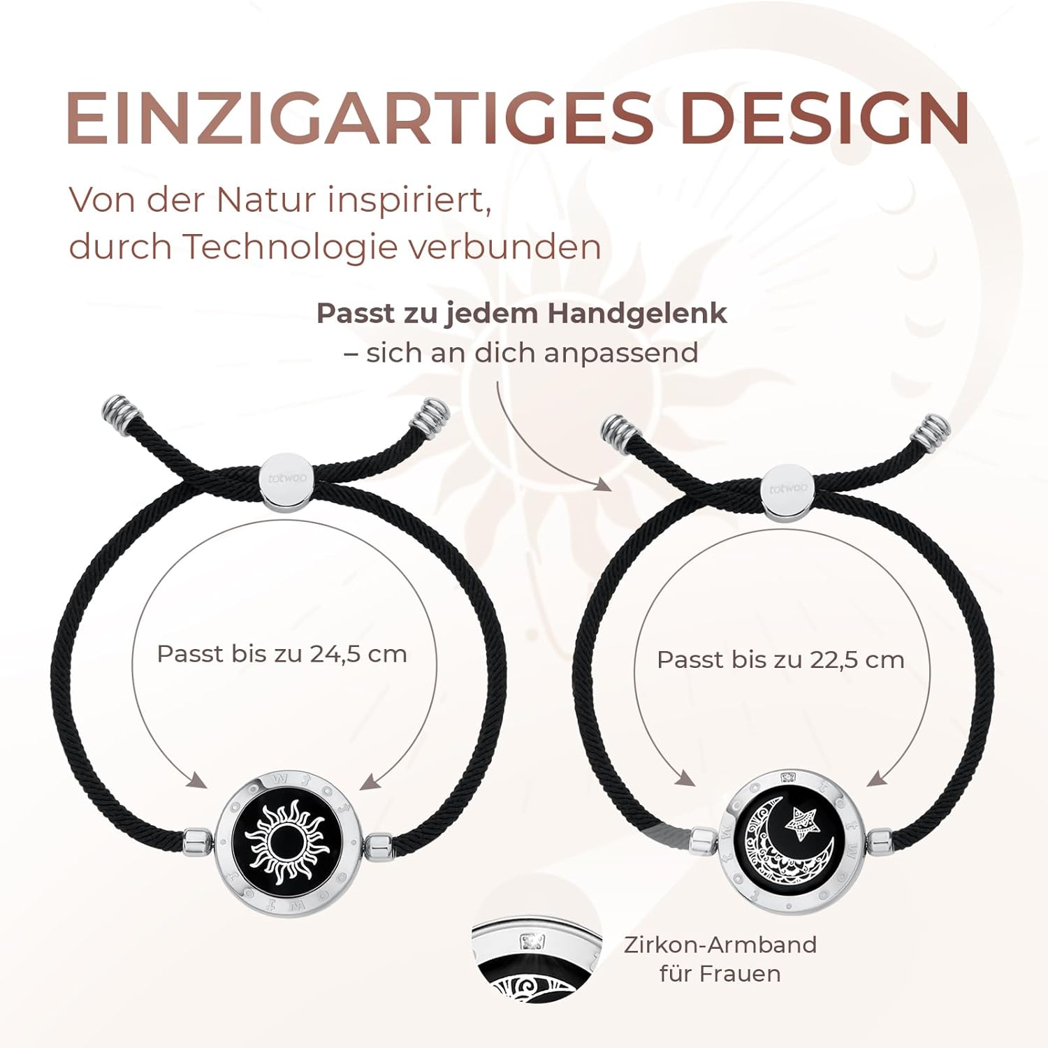 Thumbnail 3 de TOTWOO Bracciali per Coppie Bluetooth 316L 💑