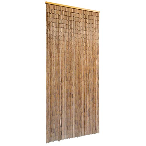vidaXL Cortina para Puerta de bambú 90x200 cm