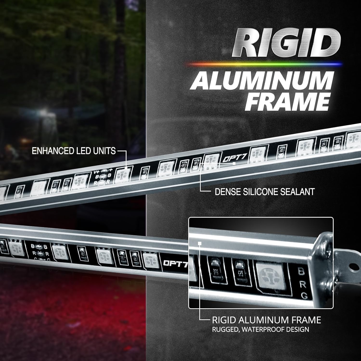 Thumbnail 1 de OPT7 Aura Pro Underglow LED Lights Kit for Truck with App & Remote Control