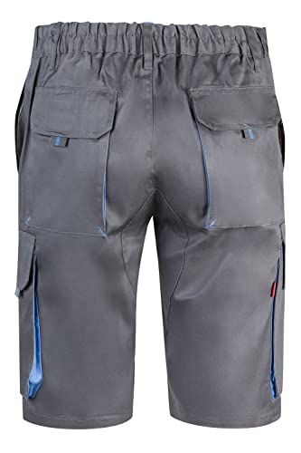 Thumbnail 3 de VELILLA 103007 Bermudas Bicolor Multibolsillos (Gris y Celeste) – Talla 50