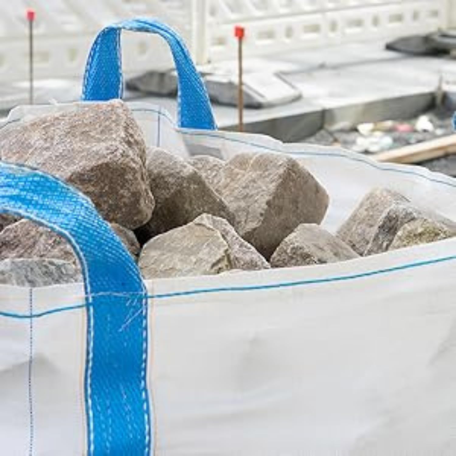 Detalle 2 de Erfu big bag de transport 90 x 90 x 90 cm (capacité 1000 kg) en polypropylène tissé