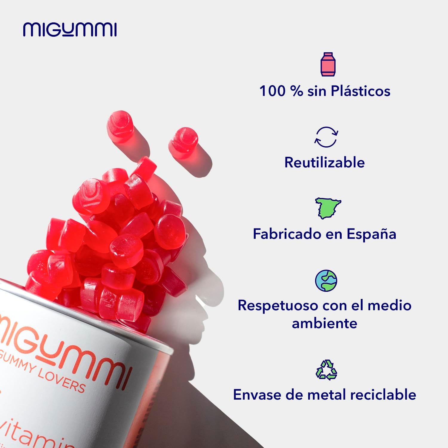 Thumbnail 5 de Gominolas multivitaminas 100 gummies para niños 🍬
