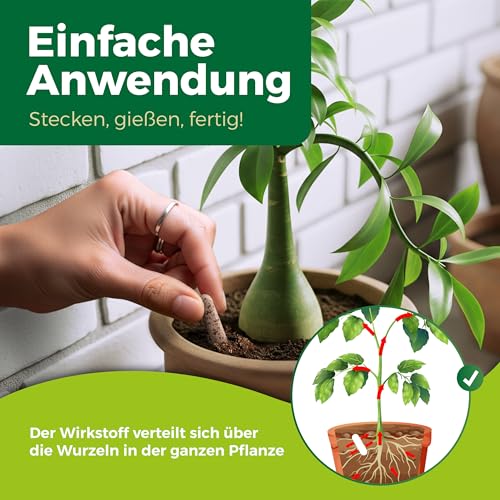 Detalle de PROTECT GARDEN Lizetan Plus Combistäbchen – Schädlingsbekämpfung und Premium-Dünger in Einem