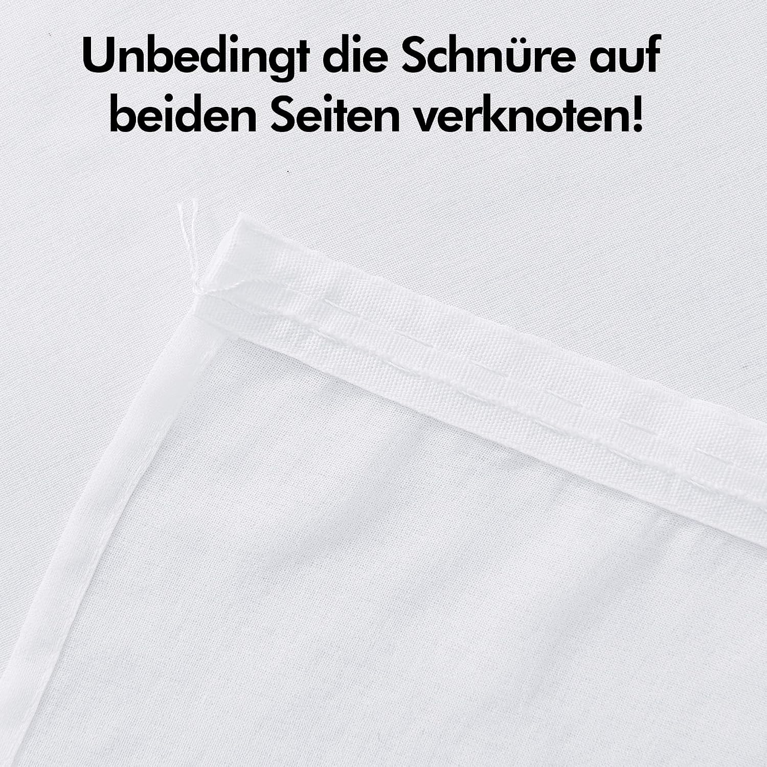 Thumbnail 4 de Deconovo DECT0127K2X-4D voile gordijnen, 2 stuks, linnenlook, wit