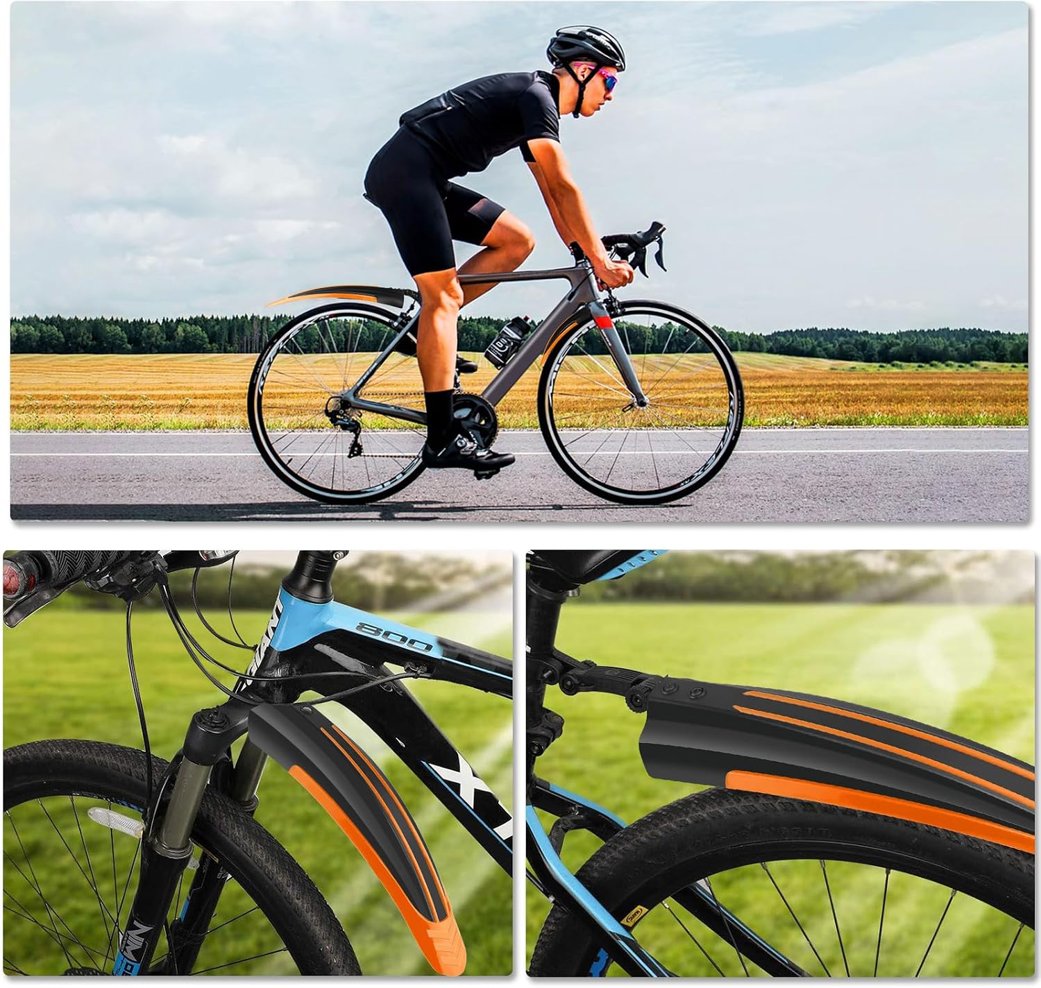 Thumbnail 5 de Ledeak Bike Mudguard Set – Portable Adjustable Front & Rear Fenders for 20–26 Inch Bikes