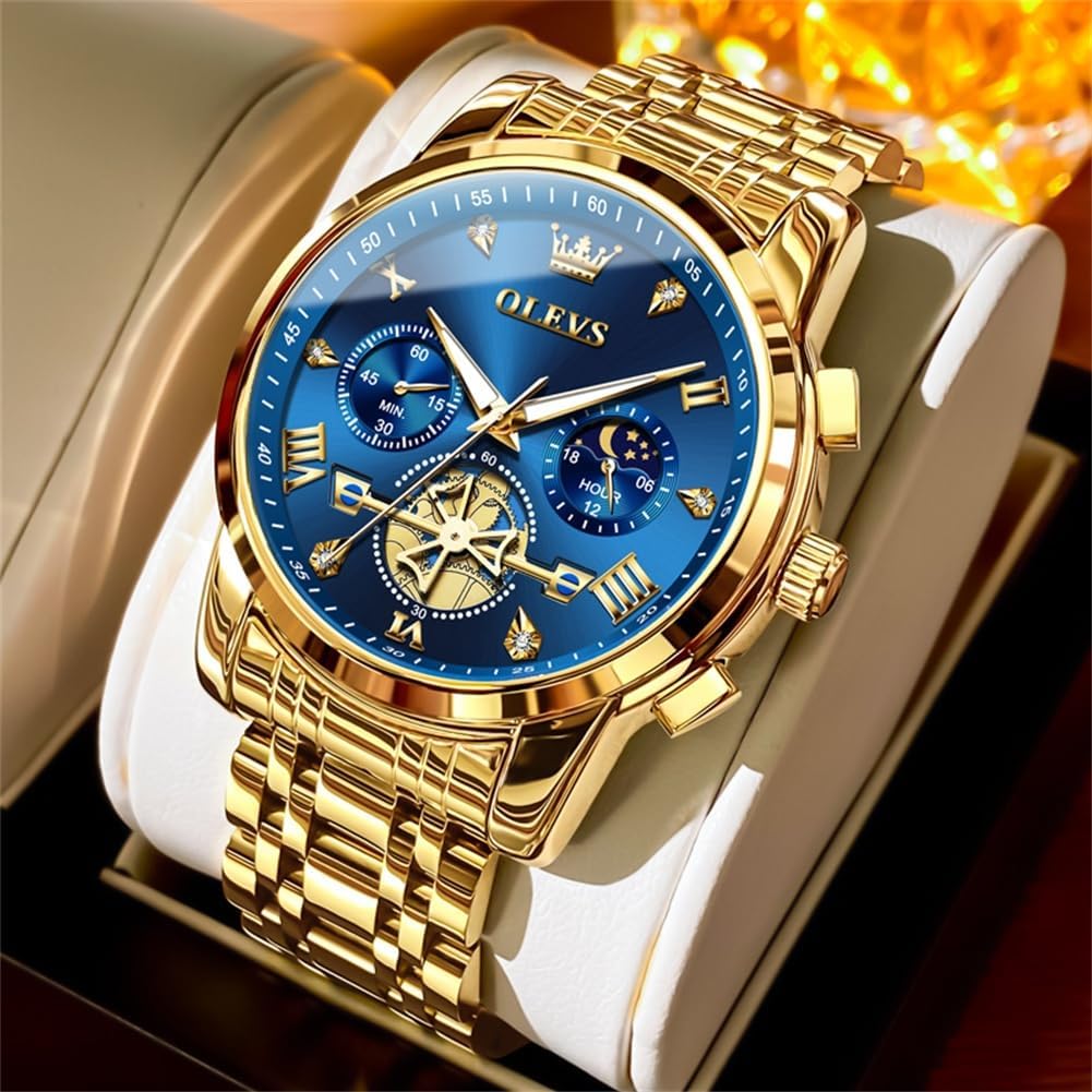 Detalle de OLEVS Men's Chronograph Watch 42mm
