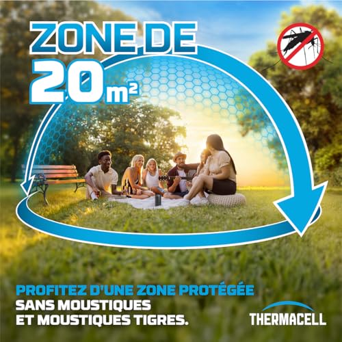 Detalle de Thermacell Diffuseur Anti-Moustiques et Moustiques Tigres – 20 m², 60 h