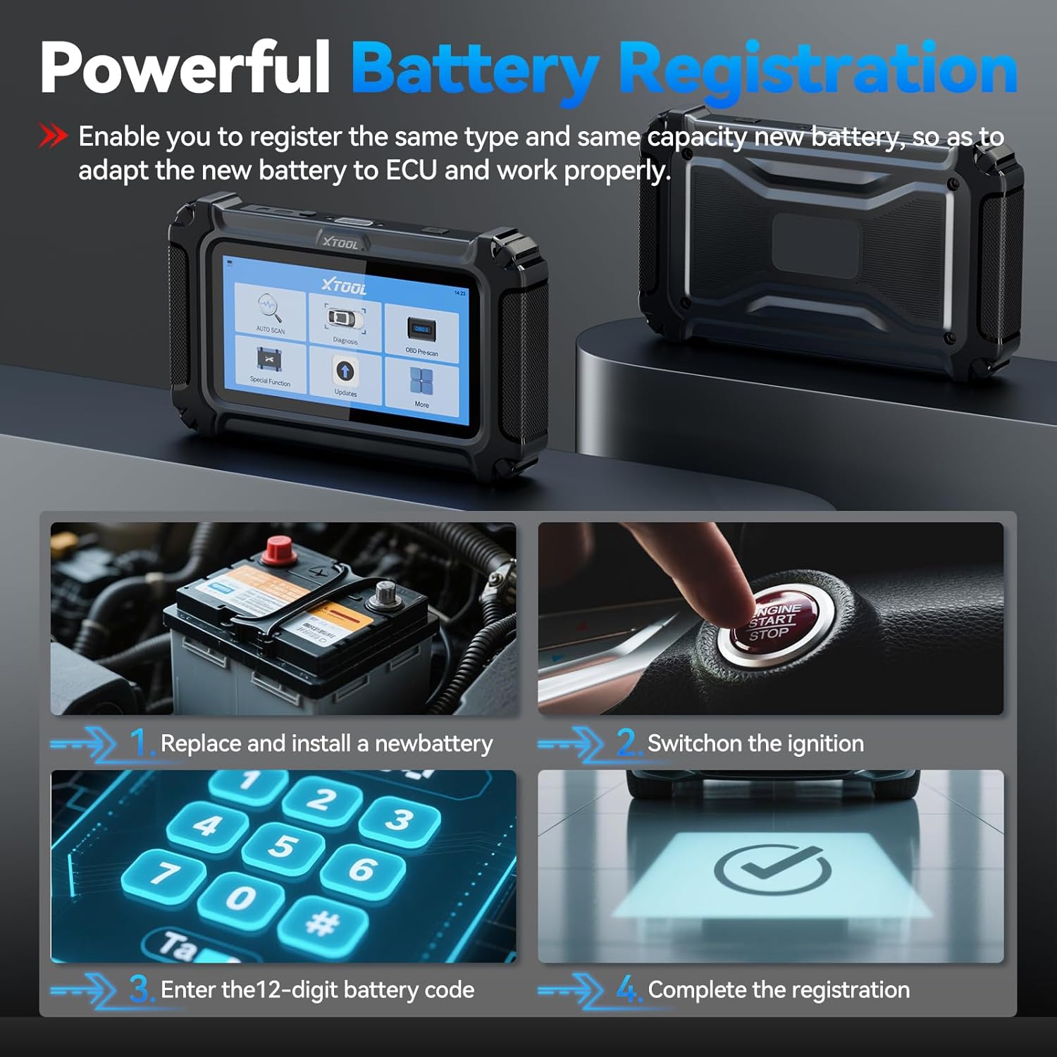 Thumbnail 6 de XTOOL IP500 OBD2 Scanner for BMW/Mini/RR – Bidirectional Diagnostics, Full System, 23+ Resets