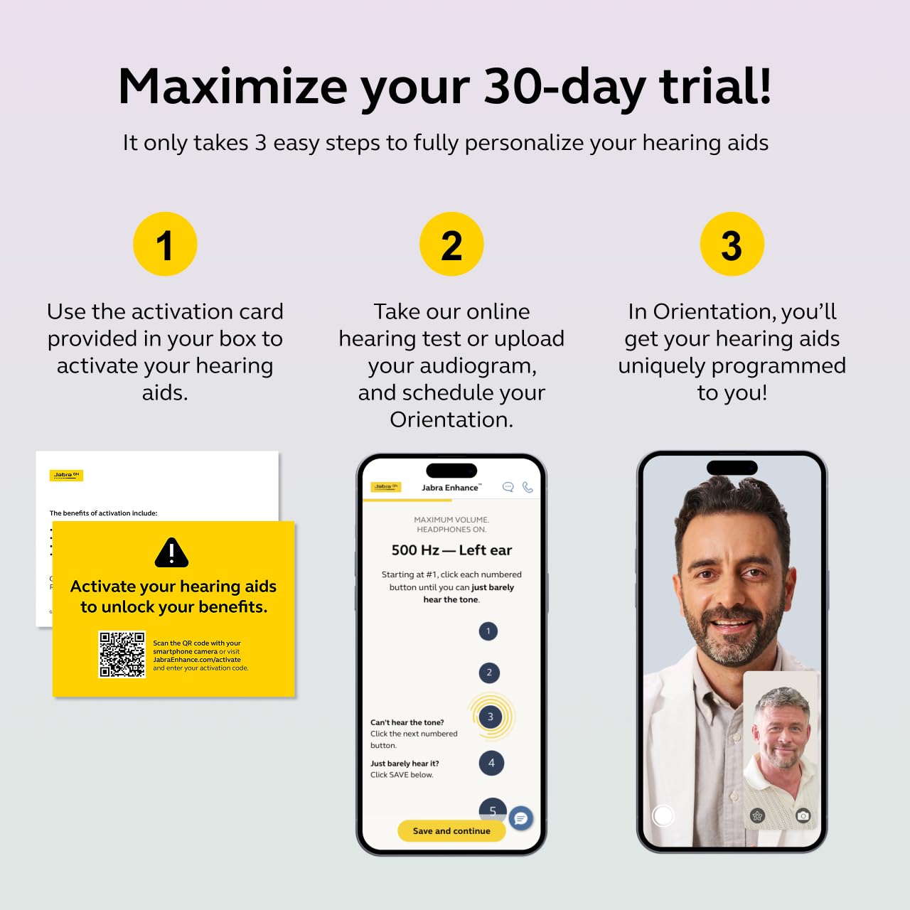 Thumbnail 2 de Jabra Enhance Select 700 Over-the-Counter Receiver-in-Ear Hearing Aids with Bluetooth LE Audio and Licensed Audiology Support