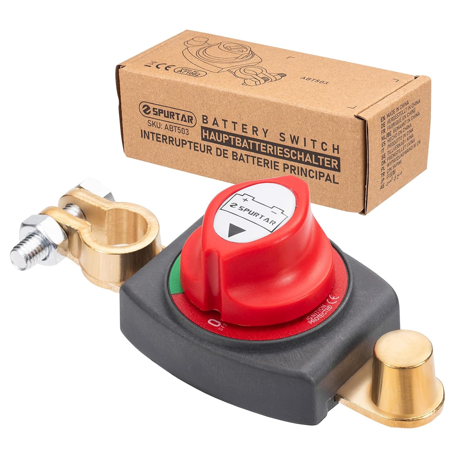 Thumbnail 6 de Spurtar Battery Isolator Switch 12V–48V Top Post (Negative) – 275A continuous battery disconnect