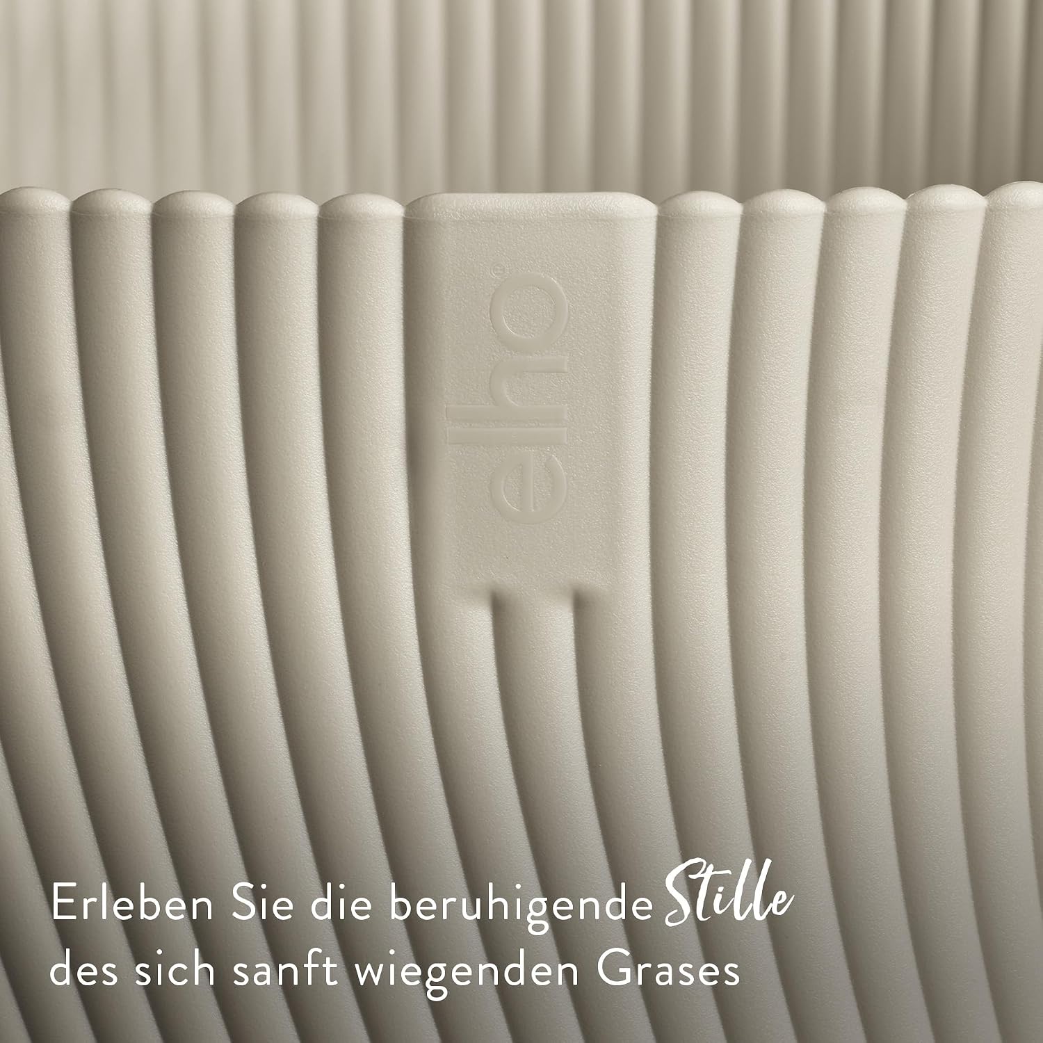 Detalle de elho Sereh Rund 47 – Blumentopf für Innen und Außen, 100% recyceltes Plastik, Ø 47 cm x H 40,1 cm