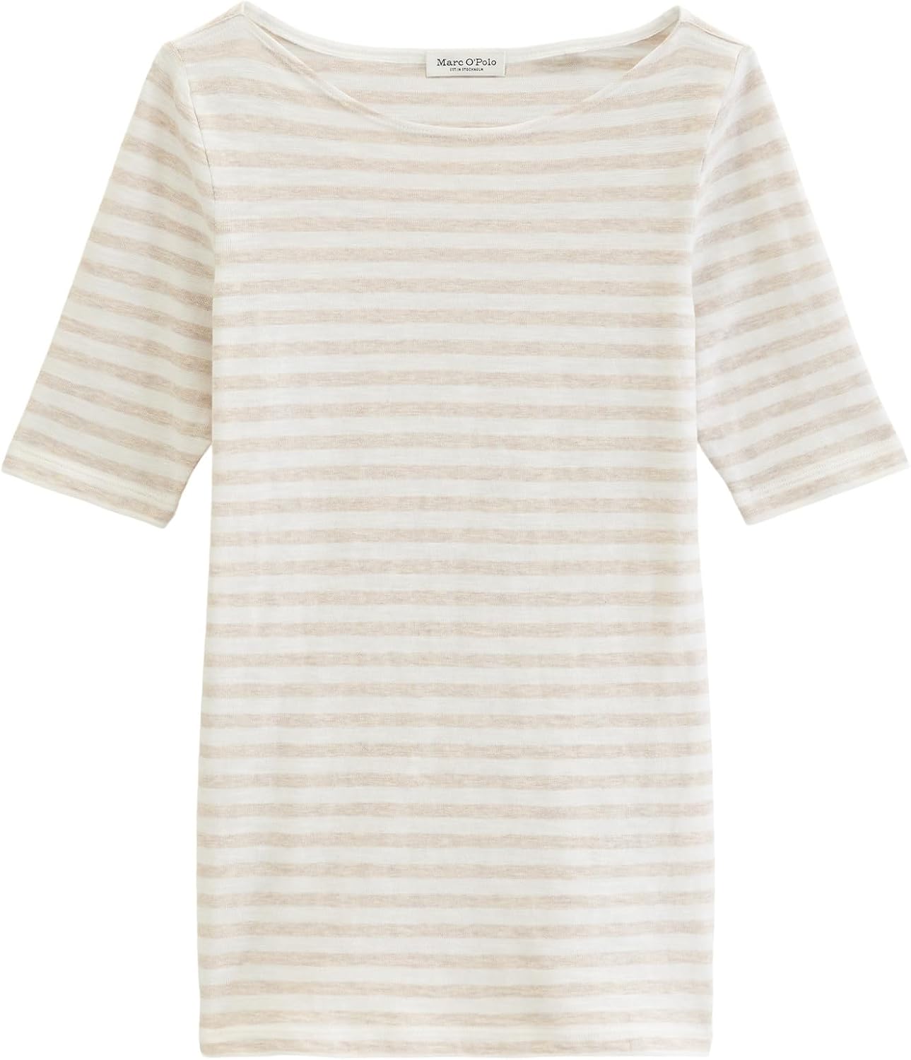 Detalle 2 de Marc O'Polo Damen 603219651333 T-Shirt – Klar, schlicht und alltagstauglich