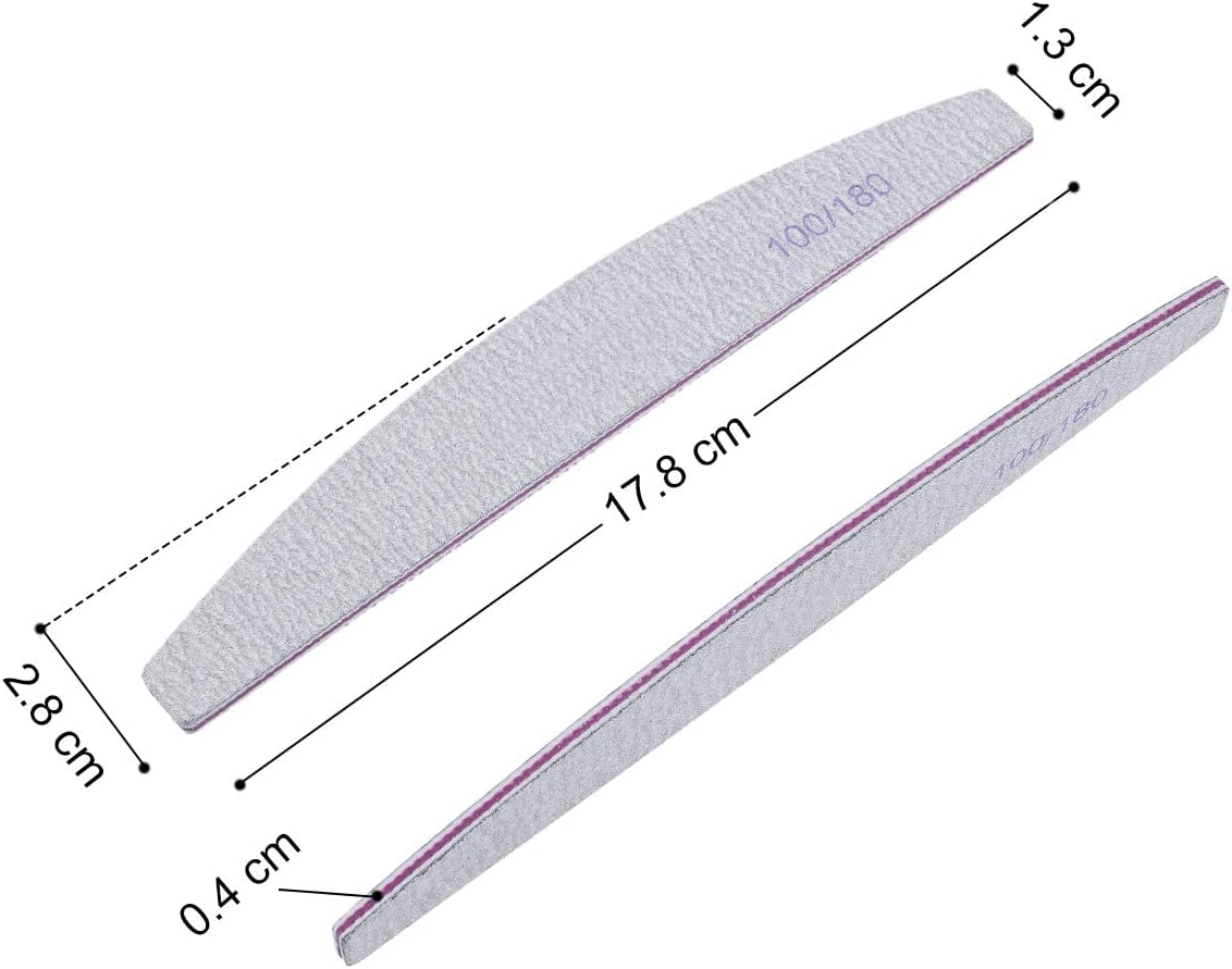 Thumbnail 3 de URAQT U4-ZY82C-U19121806-FBA nagelvijlen, dubbelzijdig 100/180 grit, 16 stuks