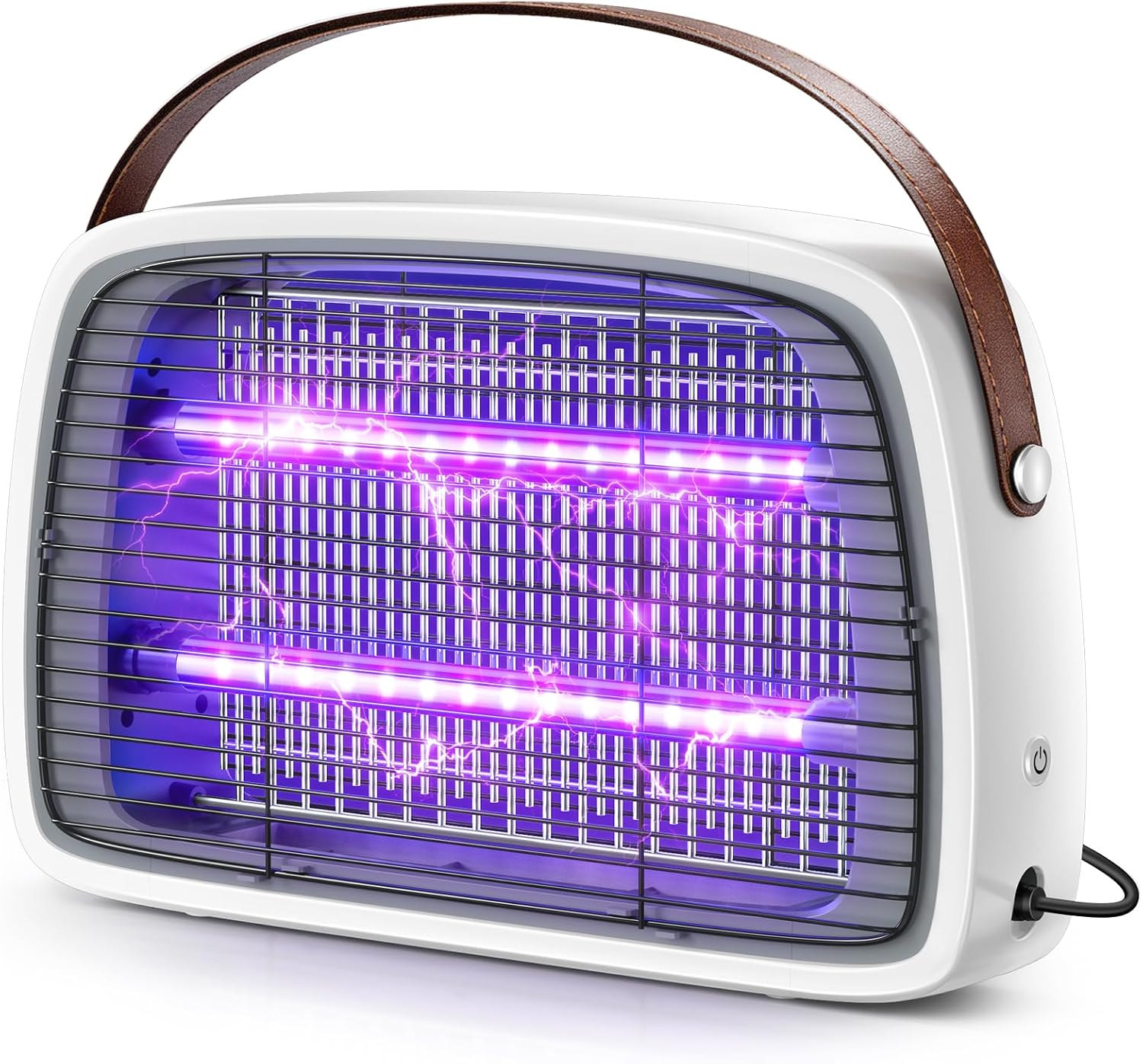 Detalle de Lampada Antizanzare 4200V con 2 tubi LED 20W: protezione efficace, silenziosa e sicura per interni ed esterni