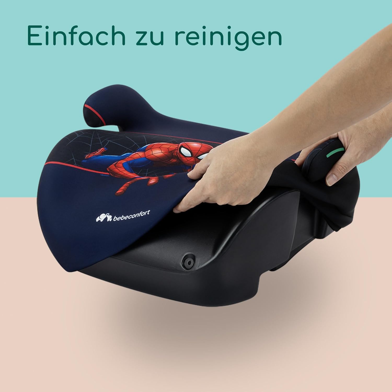 Detalle 2 de Bebeconfort Marvel Manga i-Safe Kindersitzerhöhung – Spider-Man-Design, 6–12 Jahre, 128–150 cm
