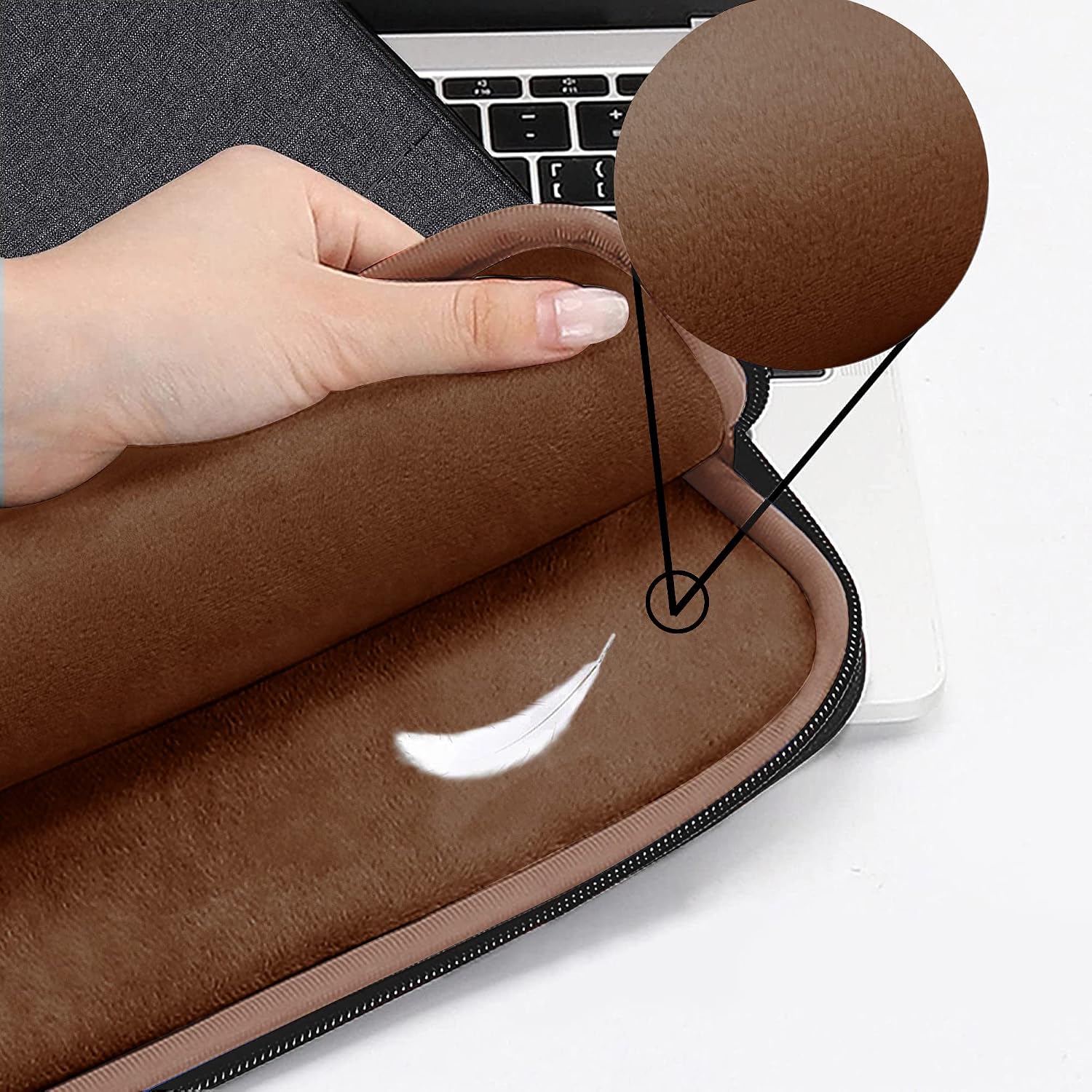 Thumbnail 2 de ZINZ B04K01 – smukły, rozszerzalny plecak na laptopa 15–16 cali z portem USB