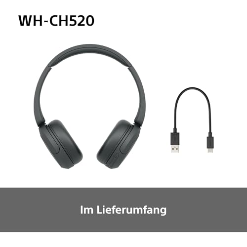 Thumbnail 9 de Sony WH-CH520 Kabellose Bluetooth-On-Ear-Kopfhörer Schwarz – lange Akkulaufzeit, einfach bedienbar