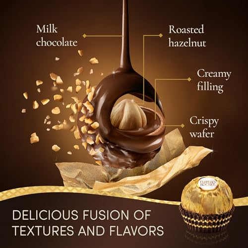 Detalle de Ferrero Rocher Christmas Chocolate Box, 42 Chocolates, 525g