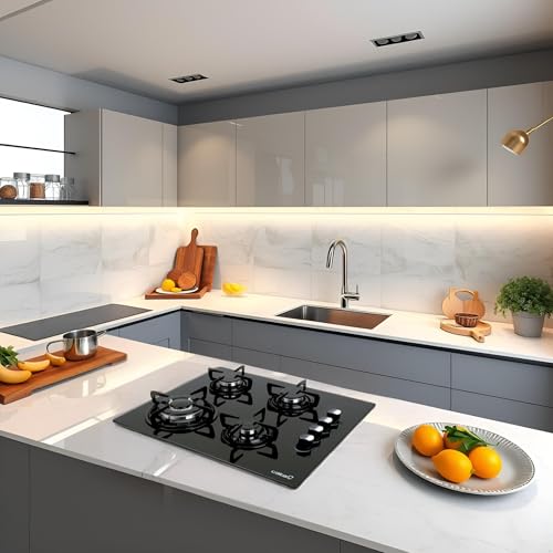 Thumbnail 6 de Cata CIB 6031 BK | Cocina de gas butano de 59 cm con 4 quemadores y acabado en cristal negro