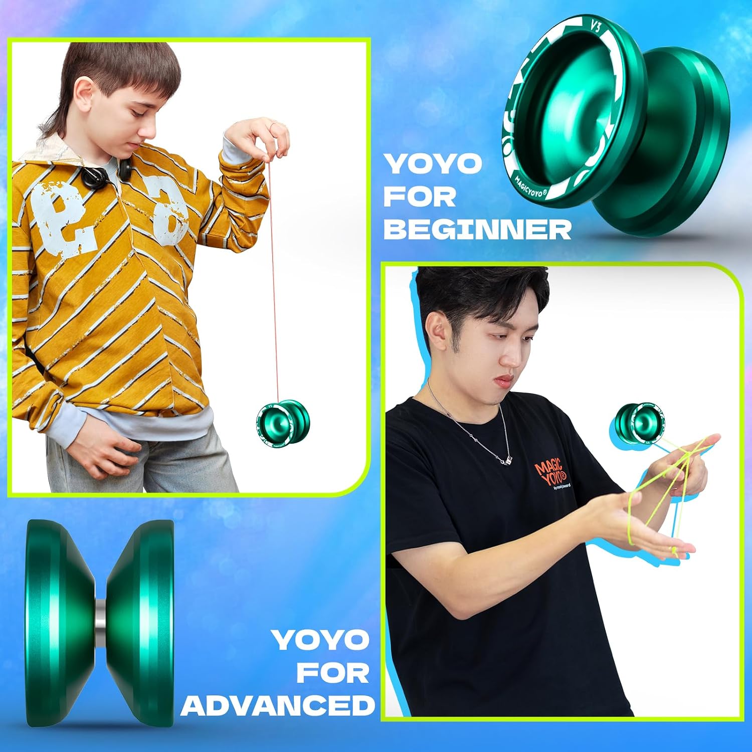 Thumbnail 6 de MAGICYOYO V3 Aluminum Yo-Yo, Responsive Play with Unresponsive Upgrade