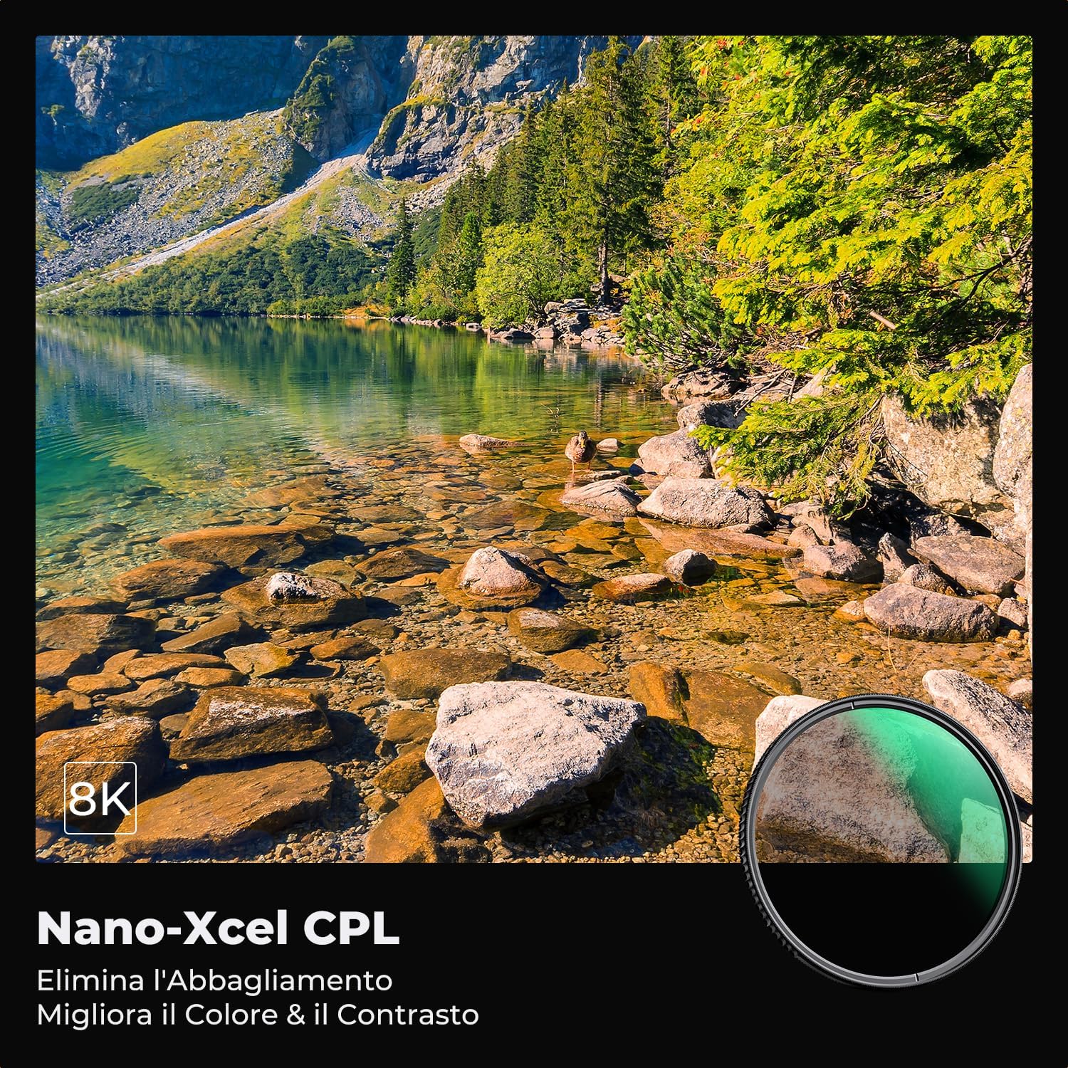Thumbnail 1 de K&F CONCEPT Nano-X Filtro Polarizzatore Circolare 72mm CPL