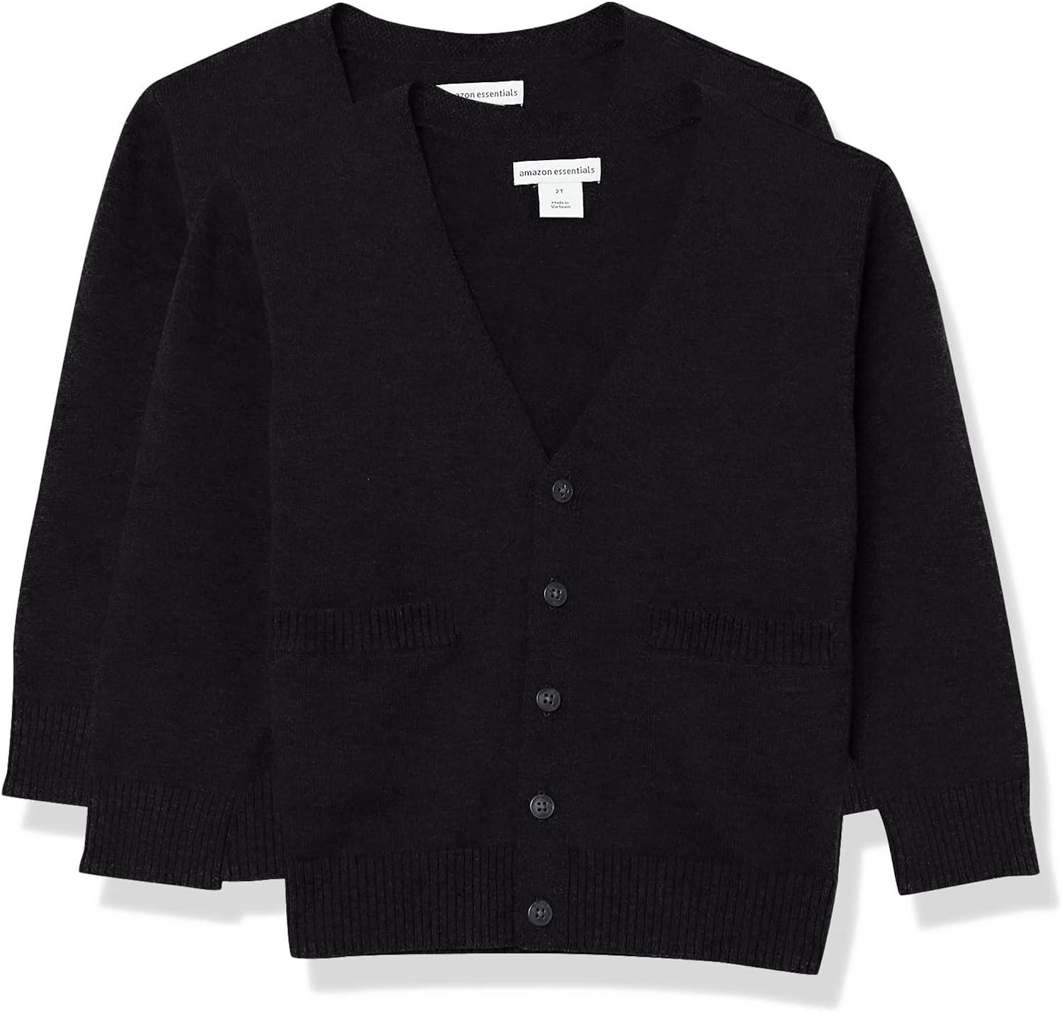 Amazon Essentials V-Neck Cotton Cardigan, Pack of 2
