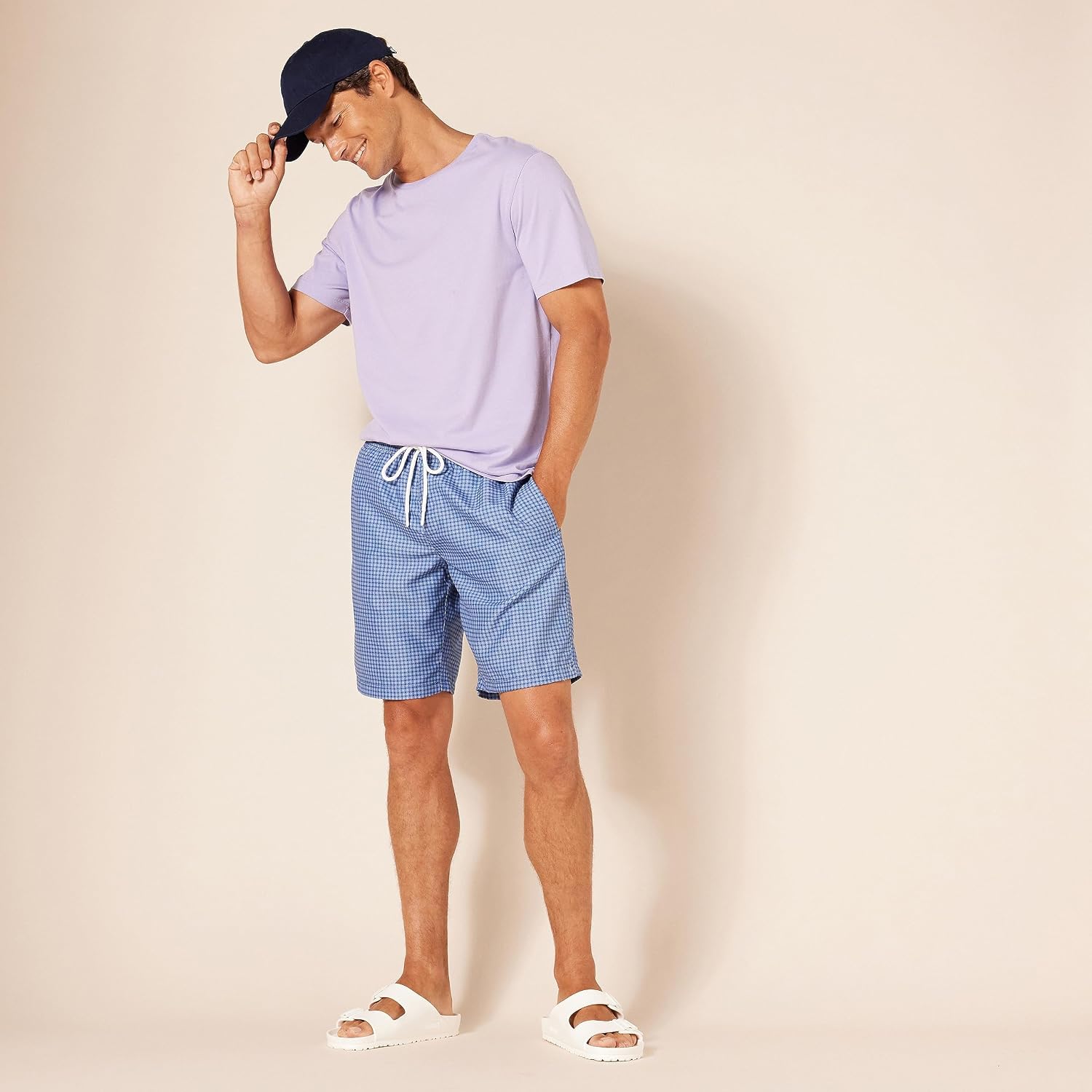 Detalle de Amazon Essentials Men's 9" Relaxed-Fit Quick-Dry Swim Trunk (Discontinued Colours)