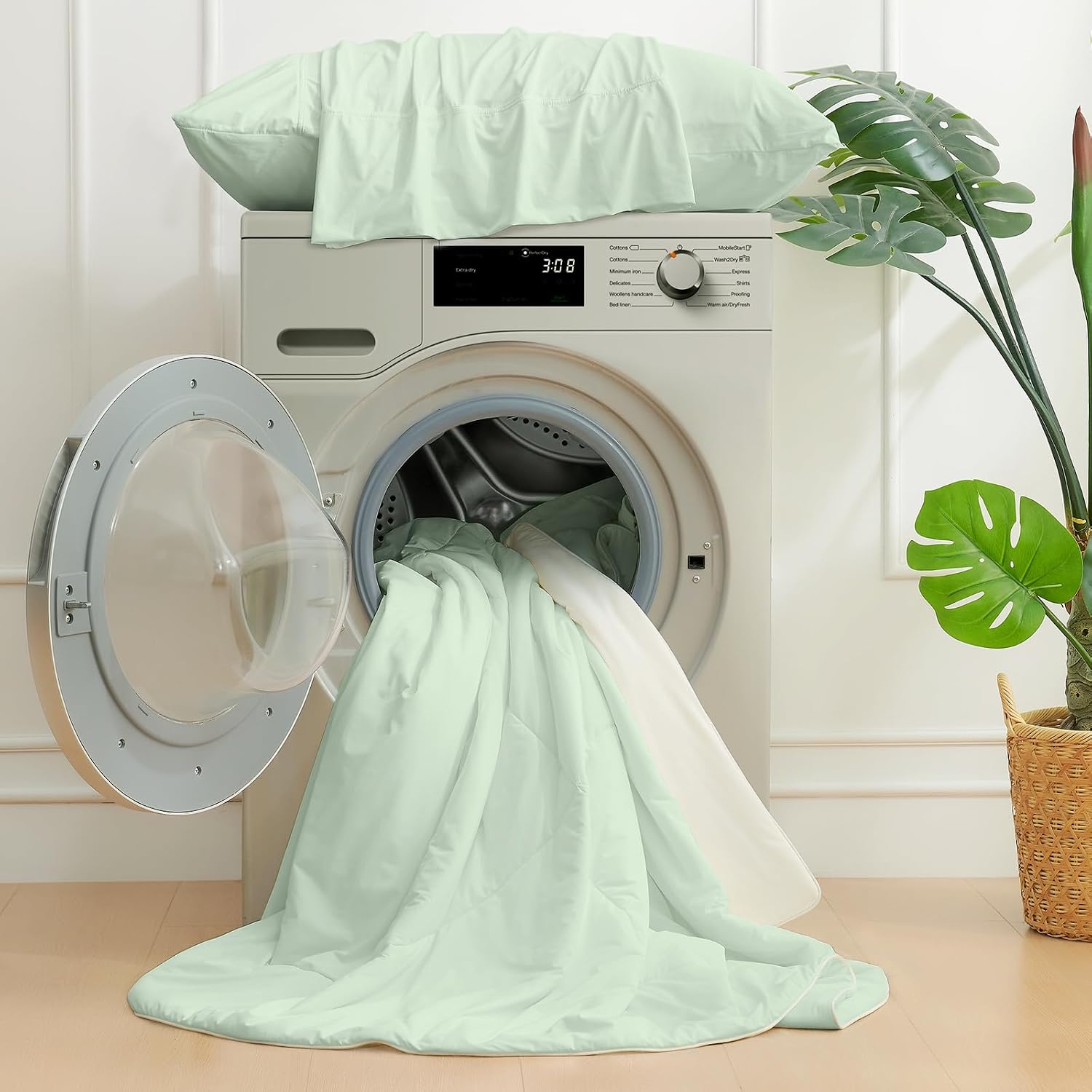 Thumbnail 4 de Cozy Bliss Cooling Comforter Queen Size: Lightweight, Breathable Comfort for Hot Sleepers