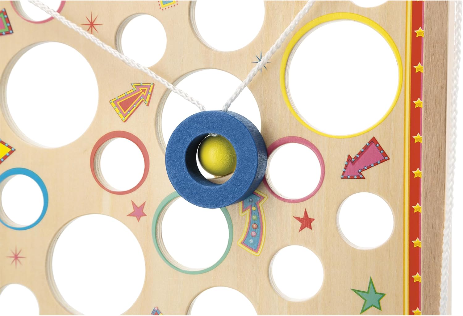 Thumbnail 3 de Janod - Jeu d'Adresse Vertical Traditionnel (J03369) – Parcours de Billes Labyrinthe en Bois FSC