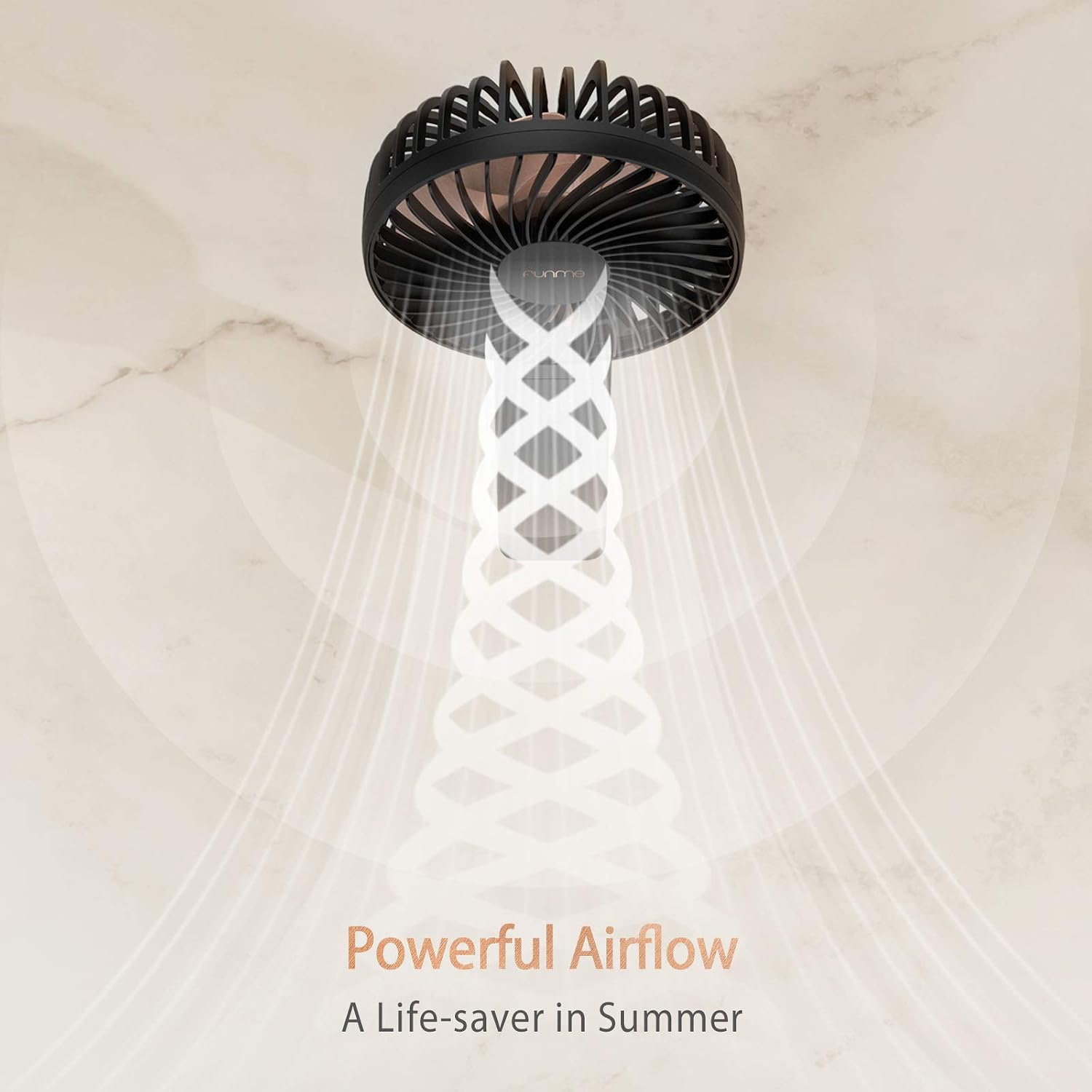 Thumbnail 4 de Funme 2025 Handheld Fan – Portable, Quiet, with 5000 Battery and 4 Speeds