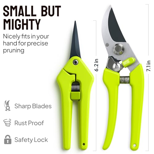 Thumbnail 1 de Craft911 2-Pack Stainless Steel Gardening Scissors: Pruning Shears and Clippers