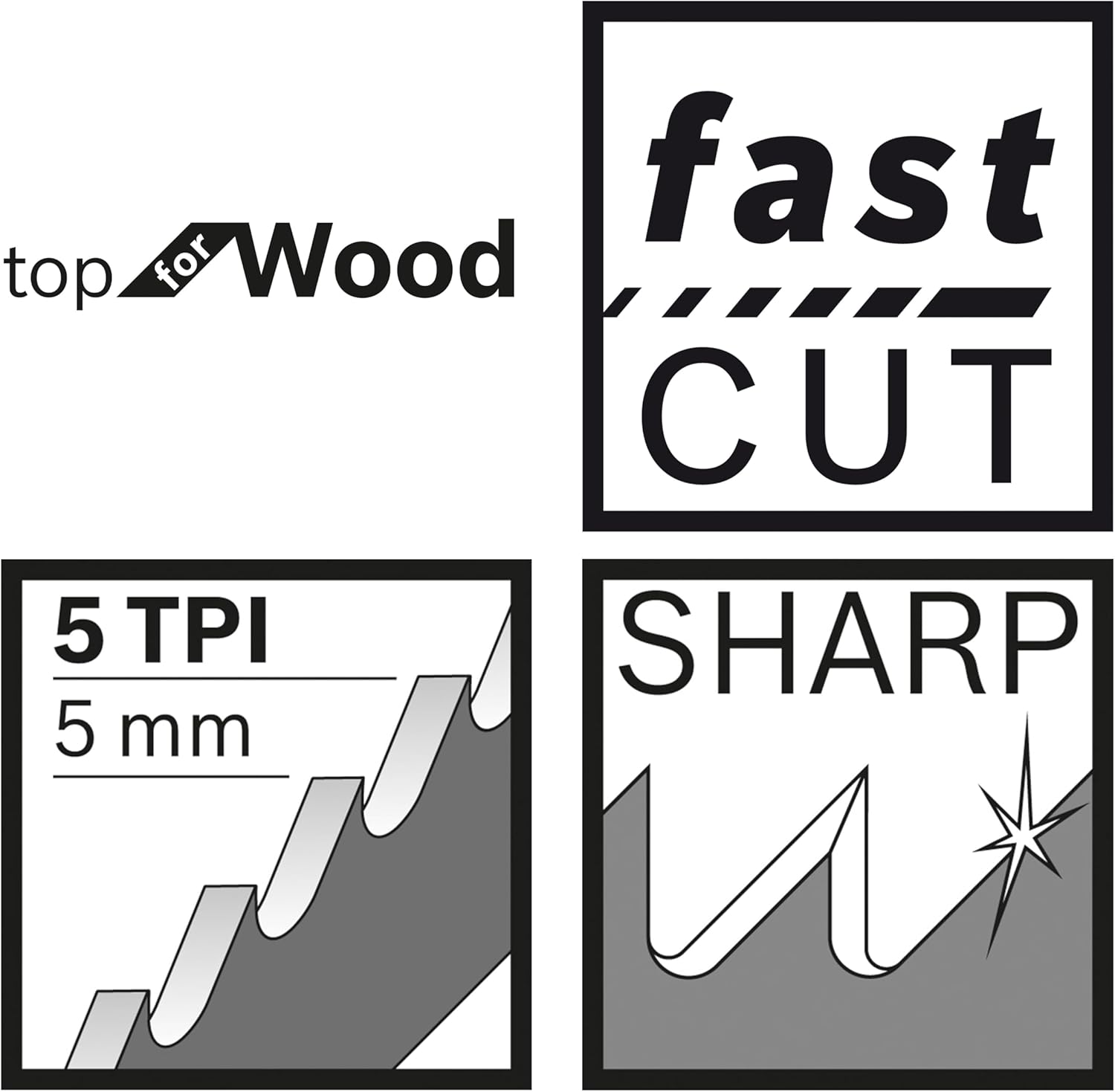 Thumbnail 2 de Bosch Professional S 1531 L Säbelsägeblatt (5er-Set, S-Schaft) für Holzarbeiten