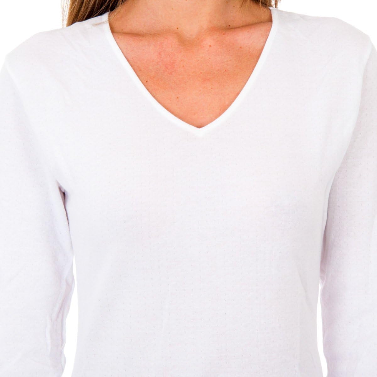 Detalle 2 de Playtex T-Shirt Col V Thermique 100% coton