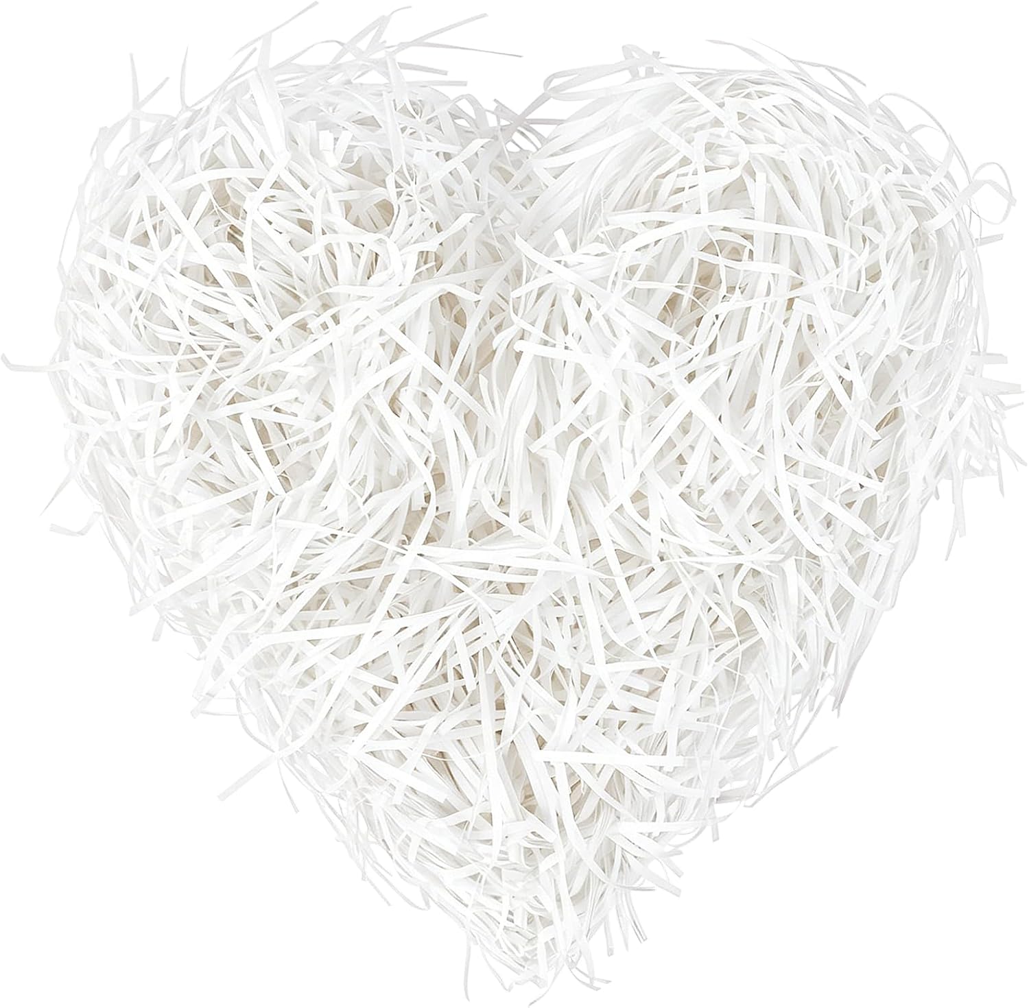 Detalle de Alaoo 100 g papieren cadeauvulling, wit raffiagras voor manden en geschenken