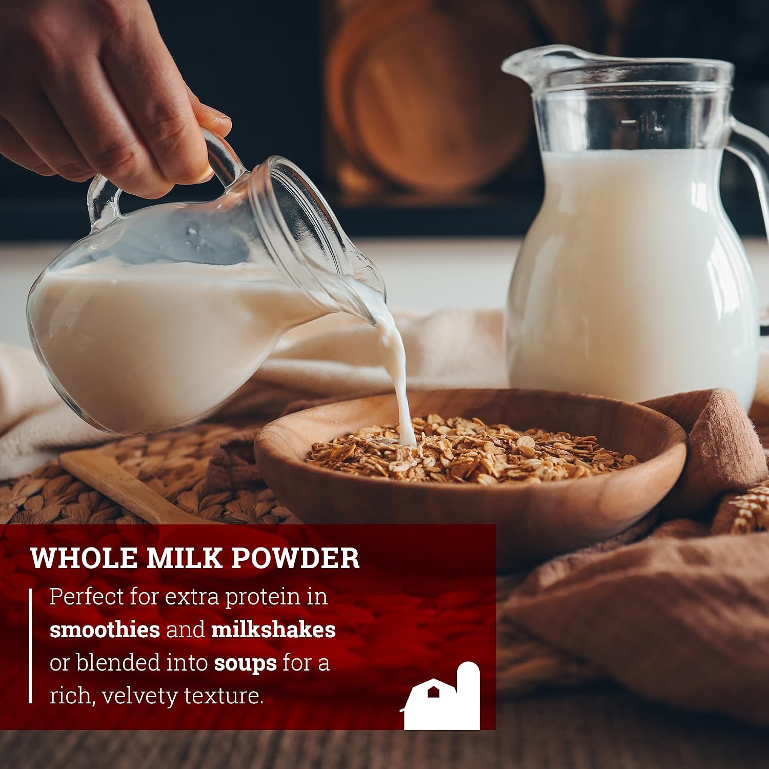 Detalle 1 de Hoosier Hill Farm HHF28EU Whole Milk Powder, 1 Pound
