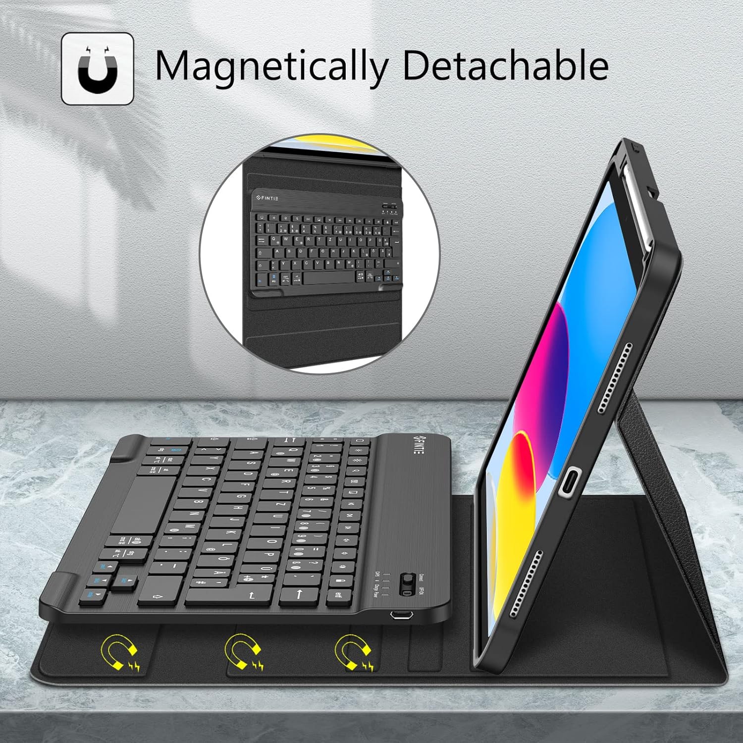 Detalle 2 de FINTIE Tastatur Hülle 11" für iPad