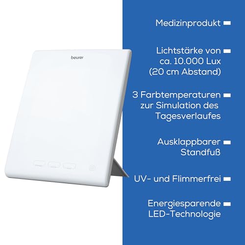 Thumbnail 7 de Beurer TL 45 Perfect Day Tageslichtlampe – drei Farbtemperaturen für Rhythmus und Konzentration