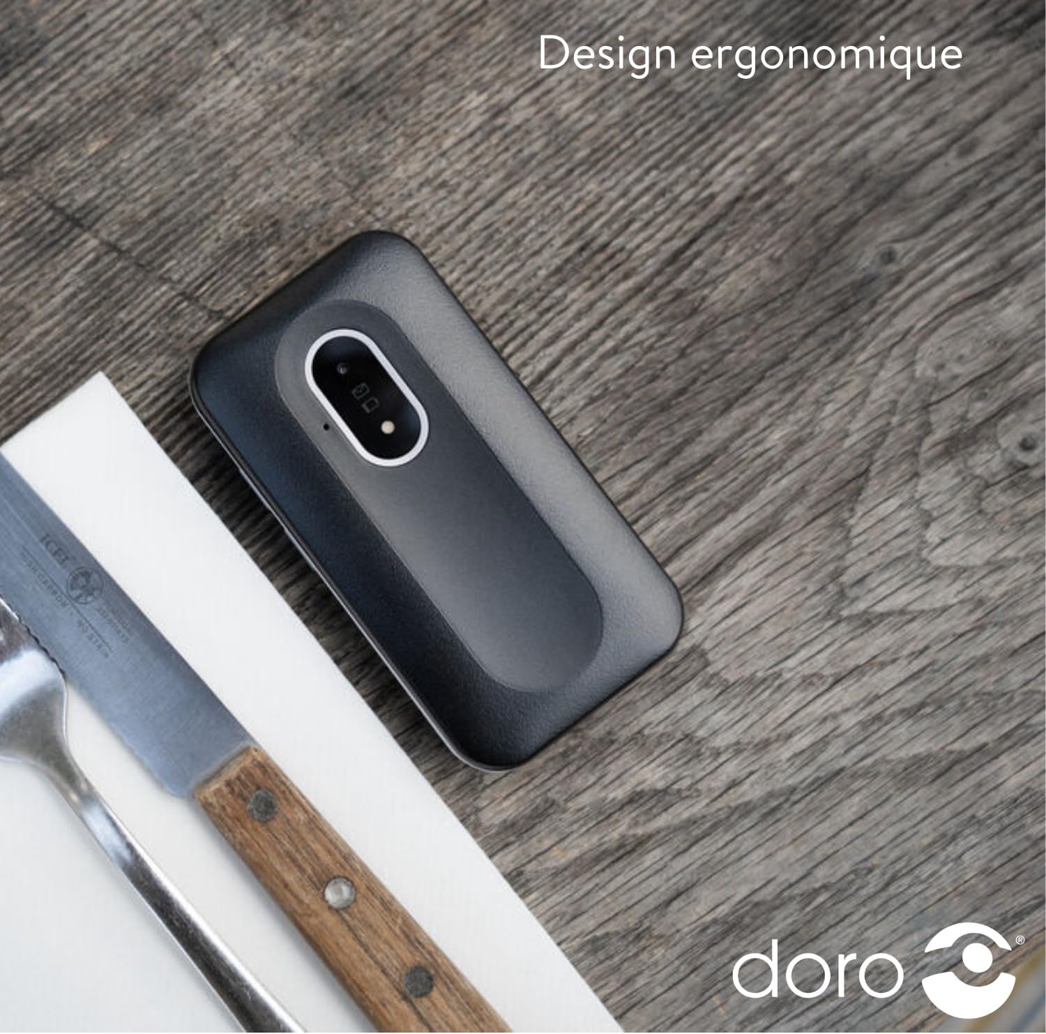 Detalle 2 de Doro Leva E22 4G : Téléphone à clapet seniors avec grand écran 2,8'' et Doro Secure