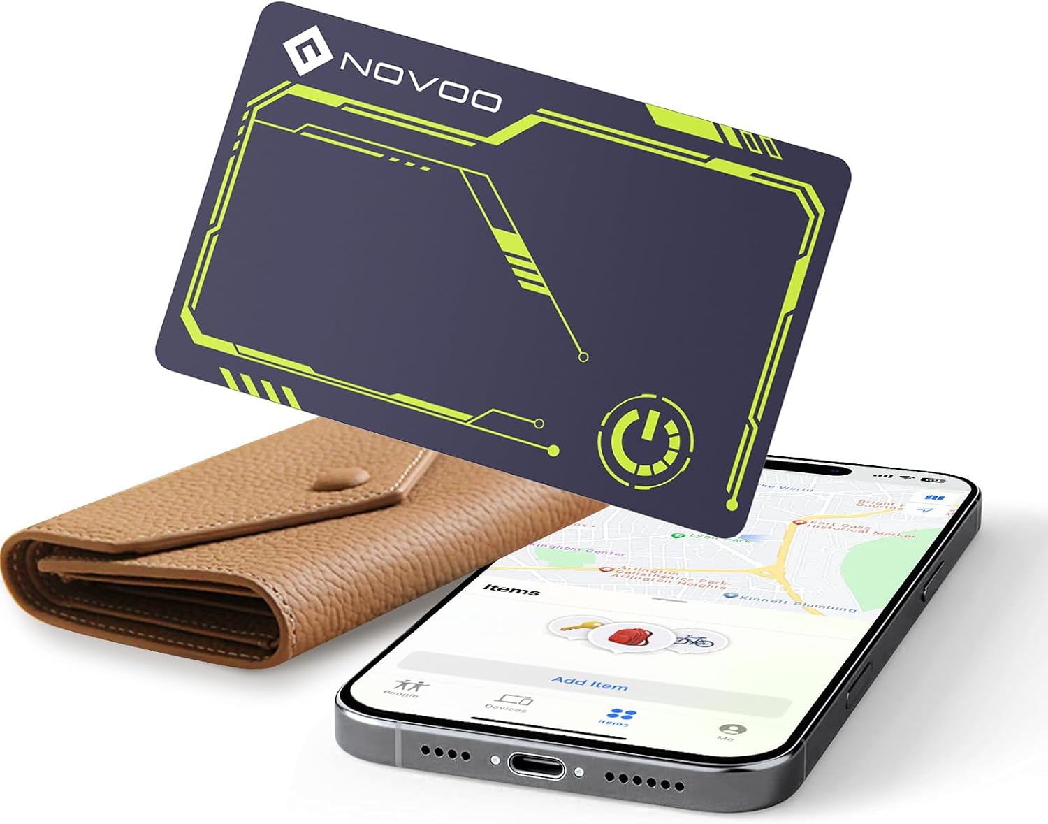 Detalle de NOVOO Wallet Tracker Carte 1,6 mm