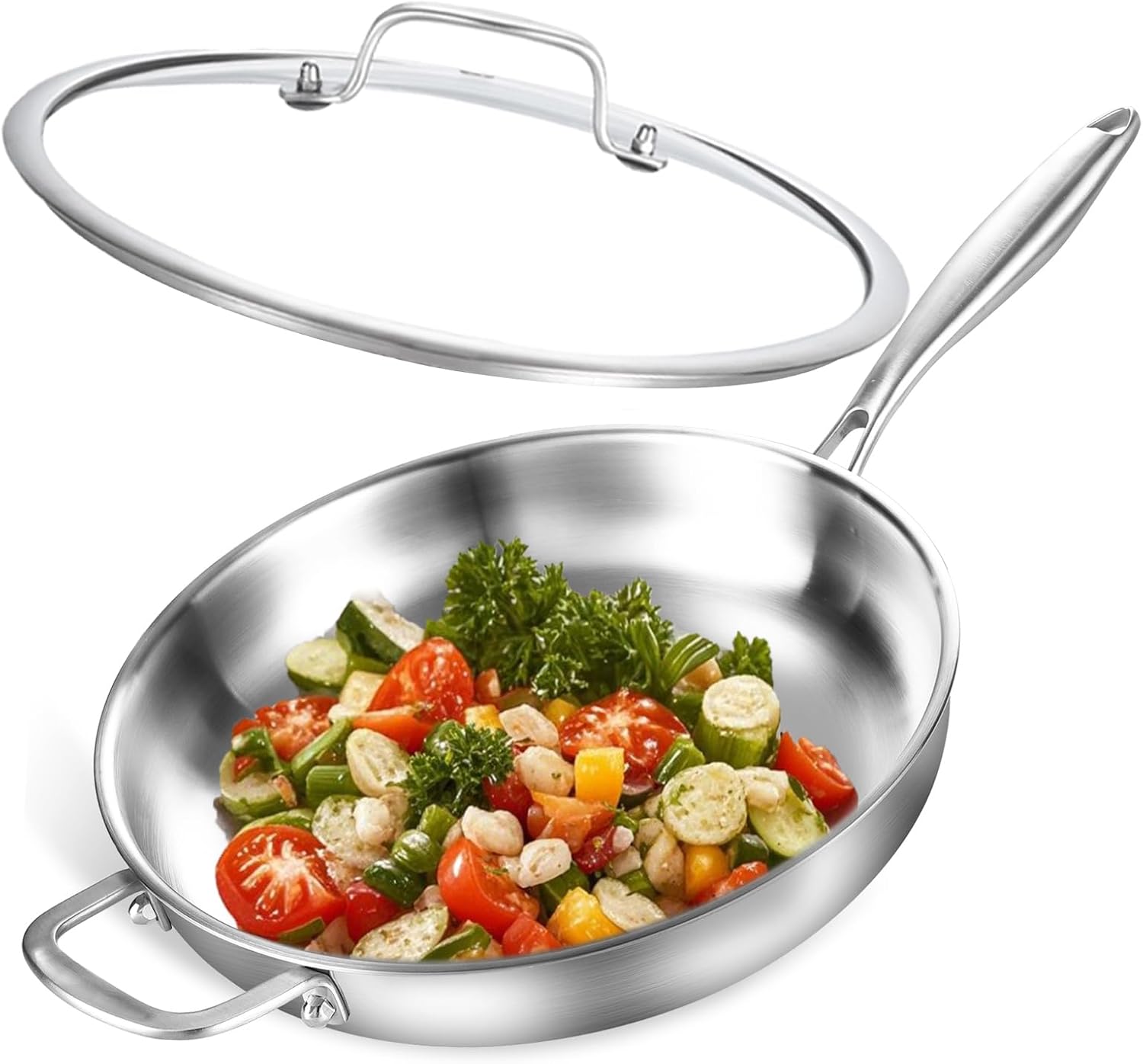 Detalle de DELARLOCHEF Bratpfanne Edelstahl 30 cm