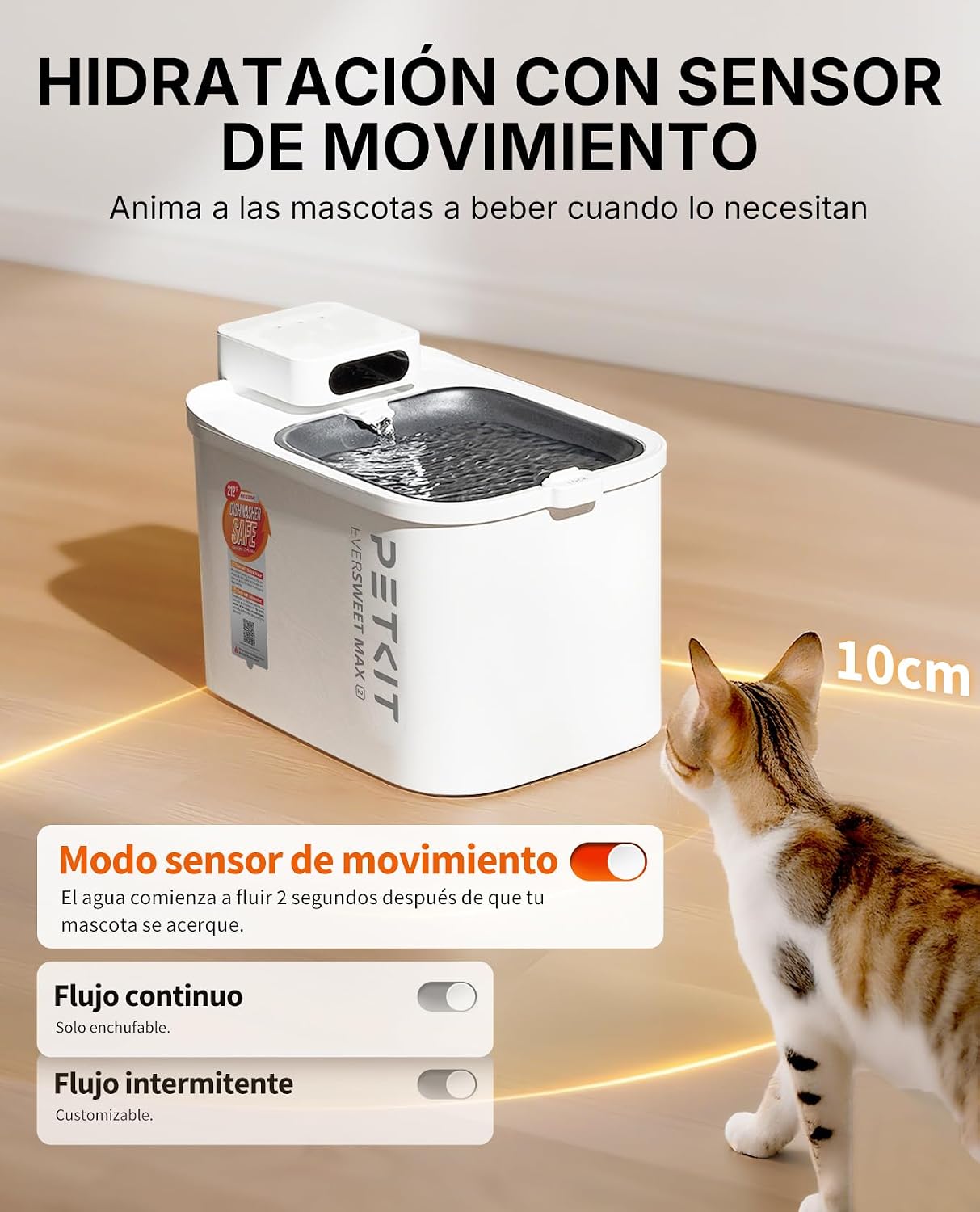 Detalle 2 de PETKIT EVERSWEET MAX 2 Fuente para Gatos 3L