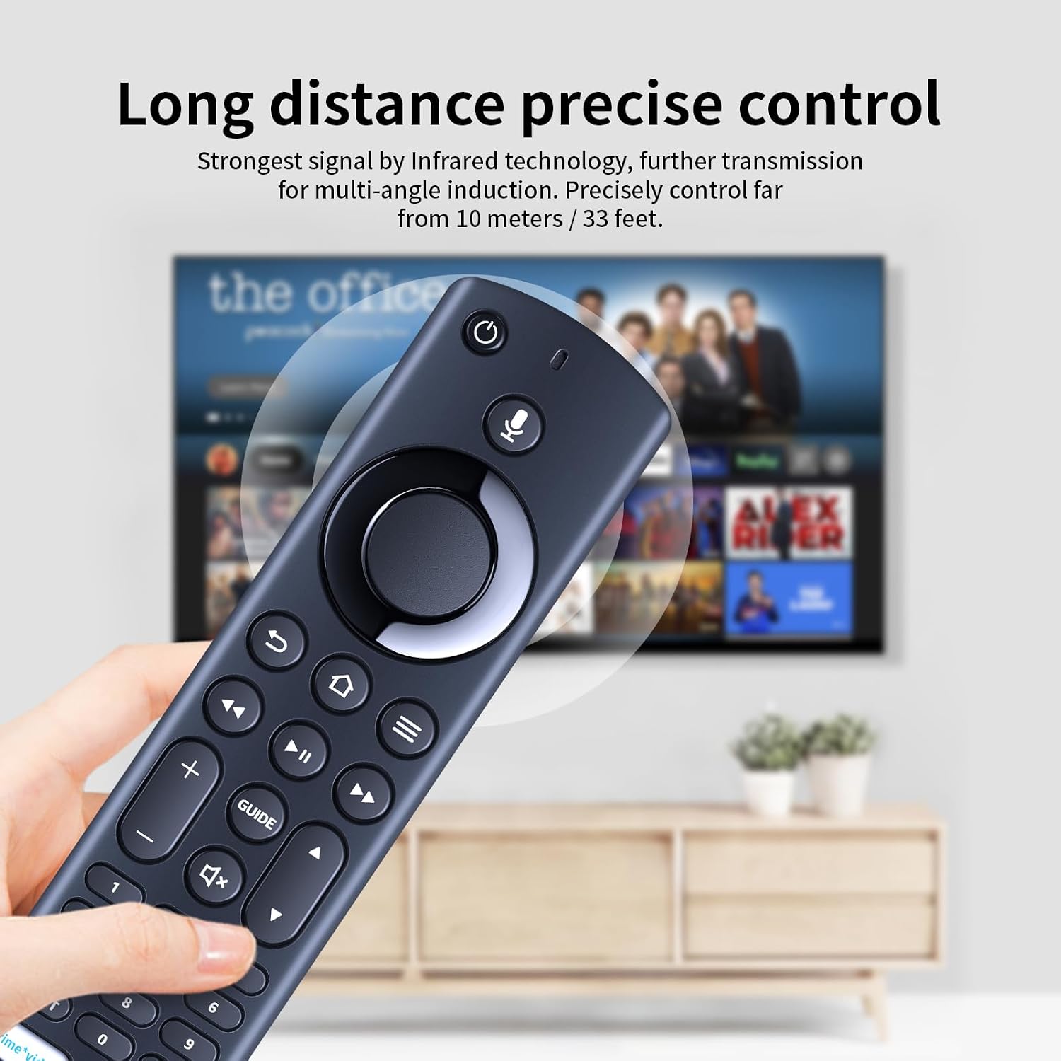Detalle 1 de TCNOUMT CT-8566 Voice Remote Replacement for selected Toshiba, Grundig and TCL TVs