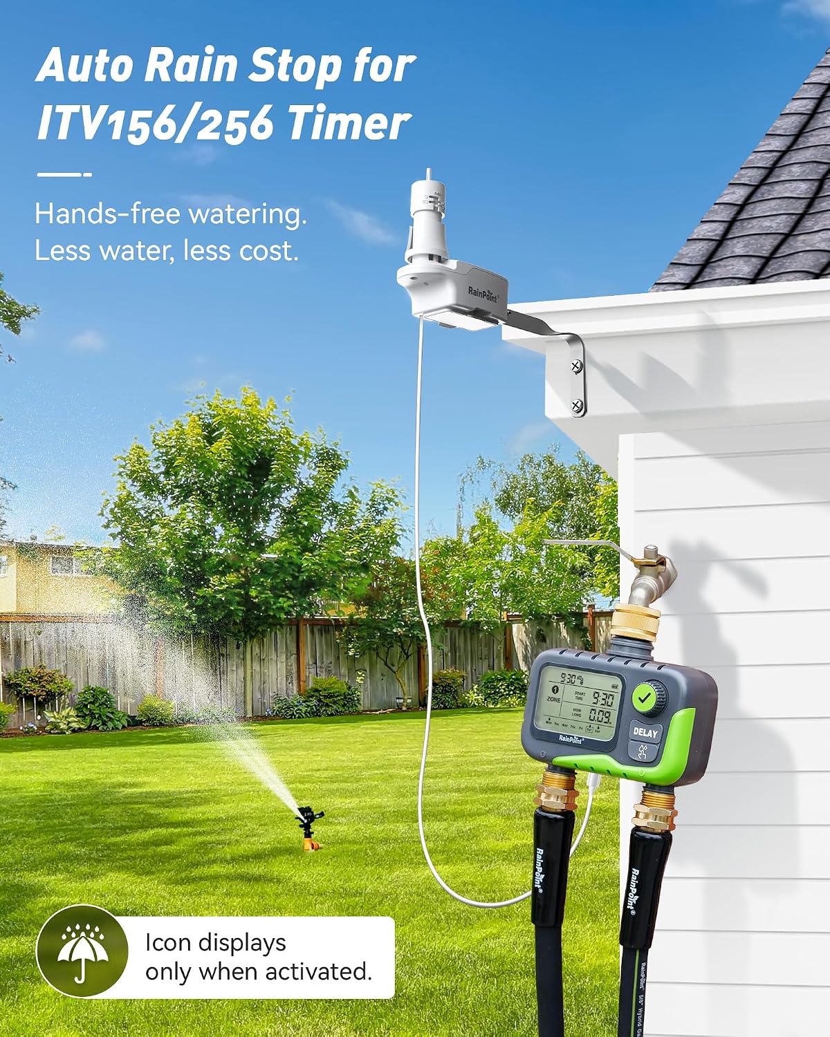 Thumbnail 2 de RAINPOINT 2-Zone Water Timer Kit with Rain Sensor