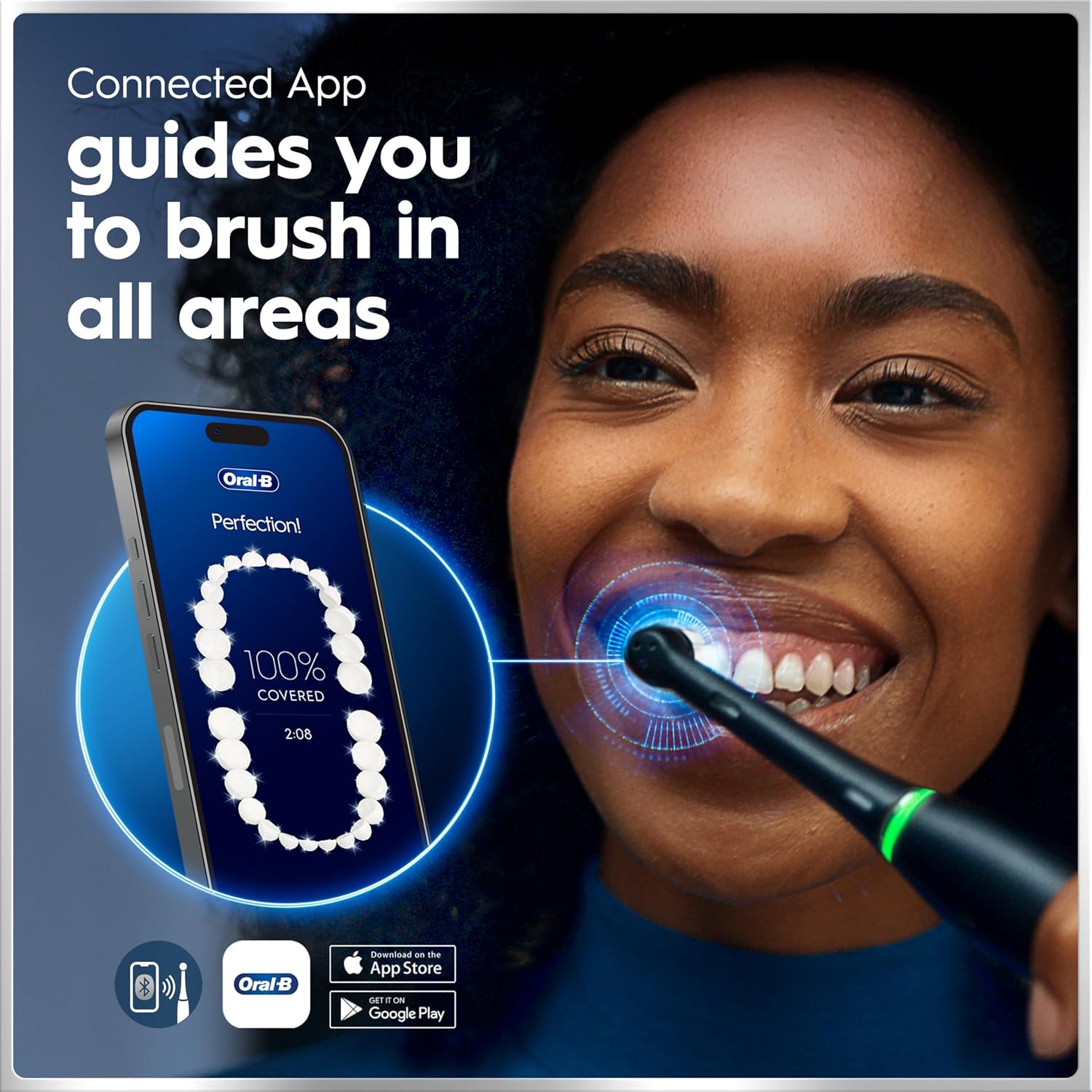 Detalle 2 de Oral-B iO Deep Clean Deep Clean + Protect Electric Toothbrush with 2 Heads