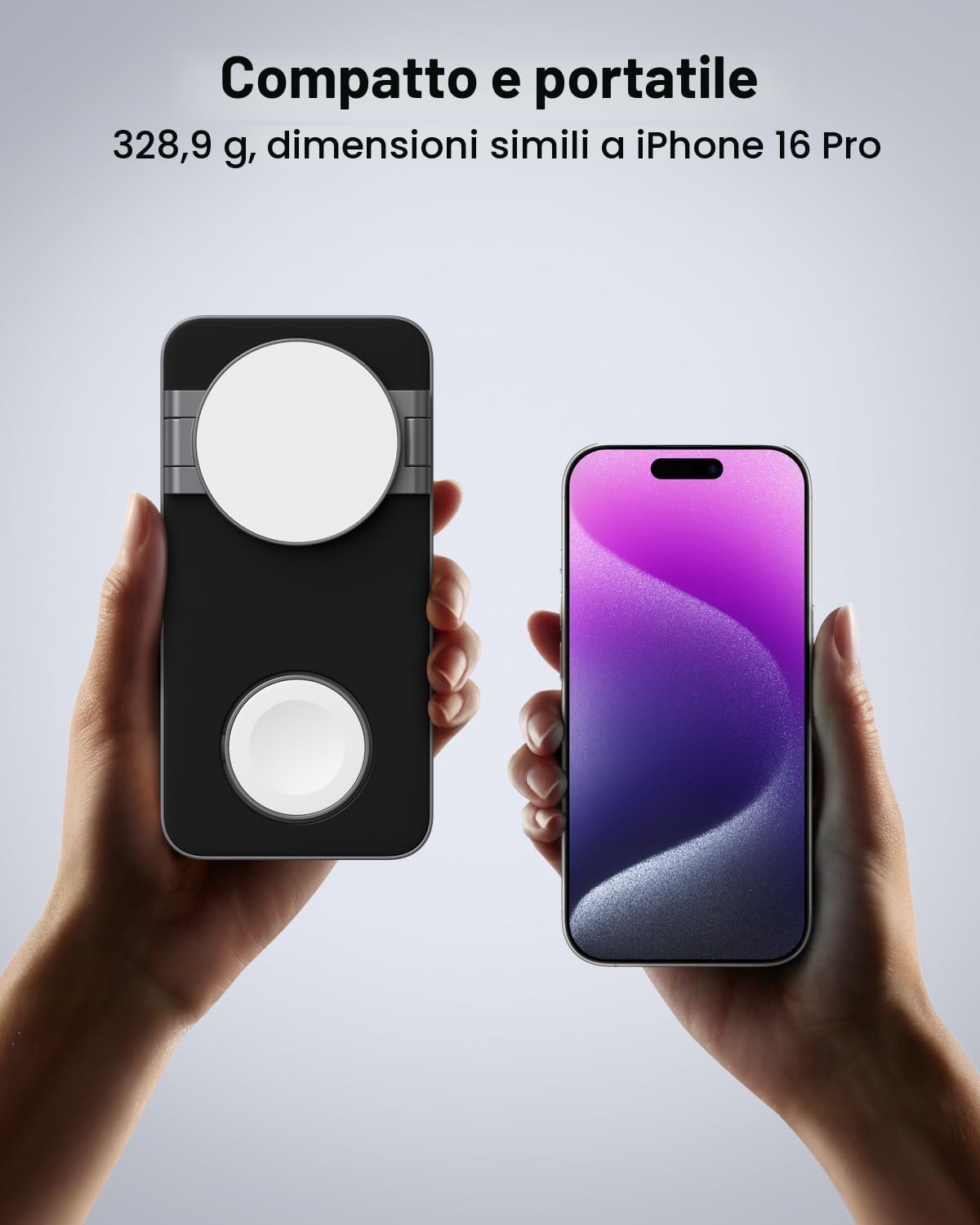 Thumbnail 6 de Caricatore wireless 3 in 1 con Mag-Safe per iPhone, Apple Watch e AirPods Pro